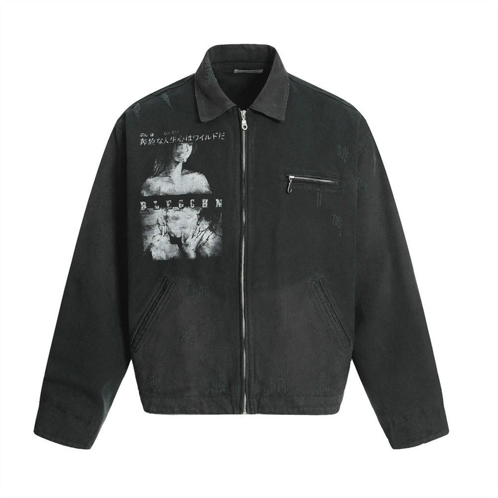 Other Japanese Style Women's Print Carpenter Utility Jacket Size US M / EU 48-50 / 2 - 2 Thumbnail