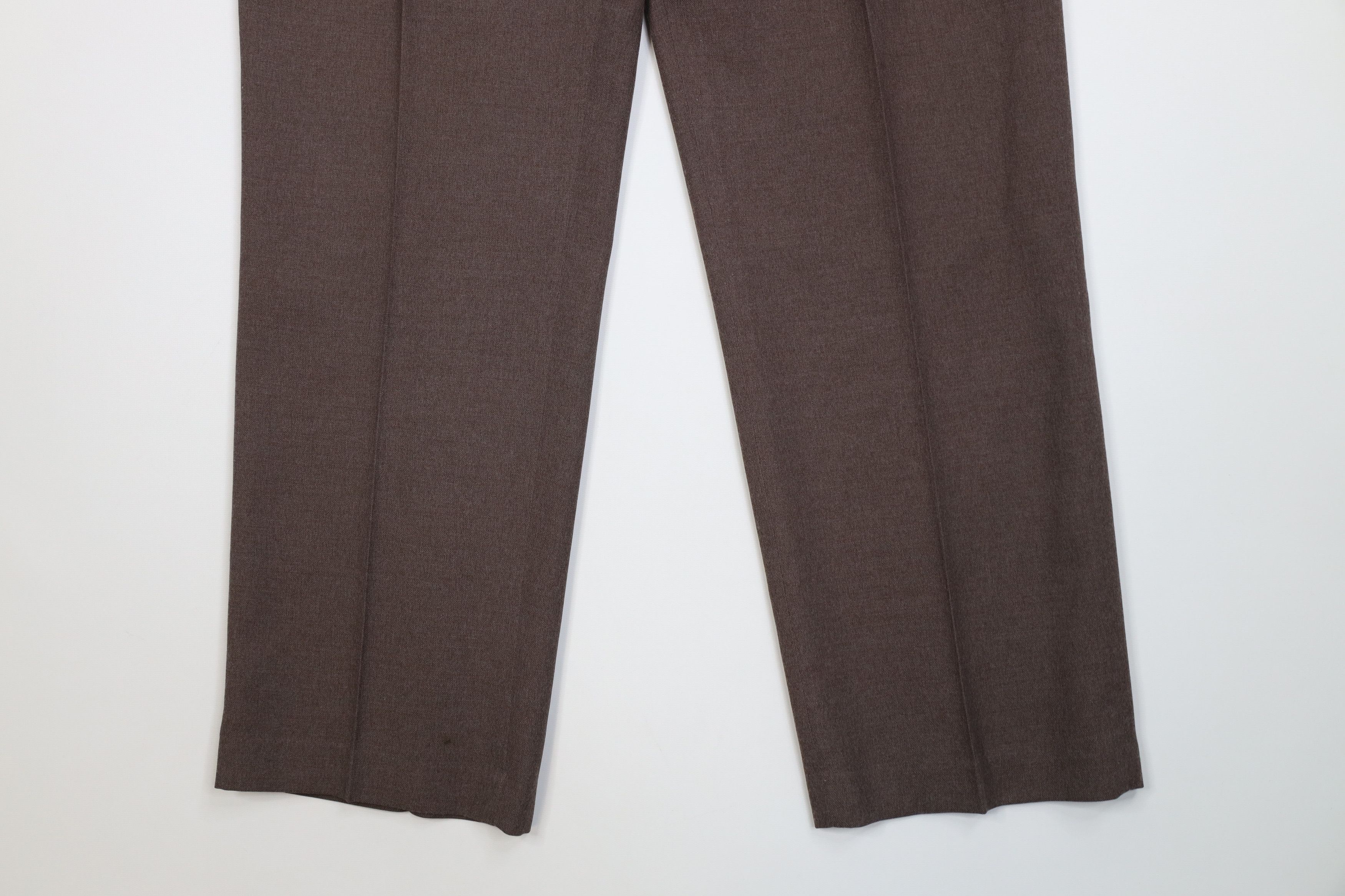 Vintage Vintage 70s Streetwear Wool Blend Wide Leg Chino Pants USA Size US 34 / EU 50 - 4 Thumbnail