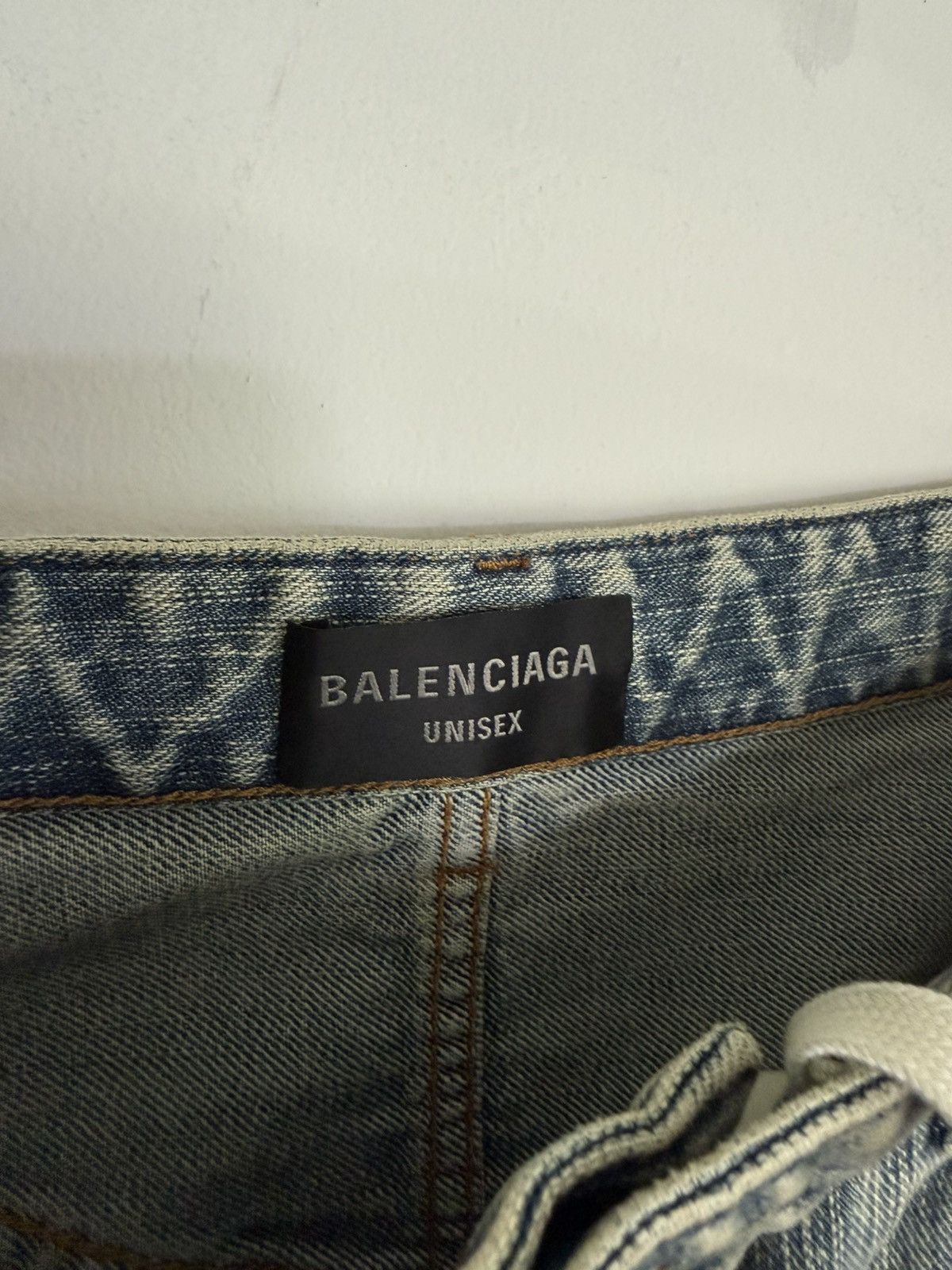 Balenciaga Baggy Mudshow Shoelace Jeans Size US 34 / EU 50 - 4 Thumbnail