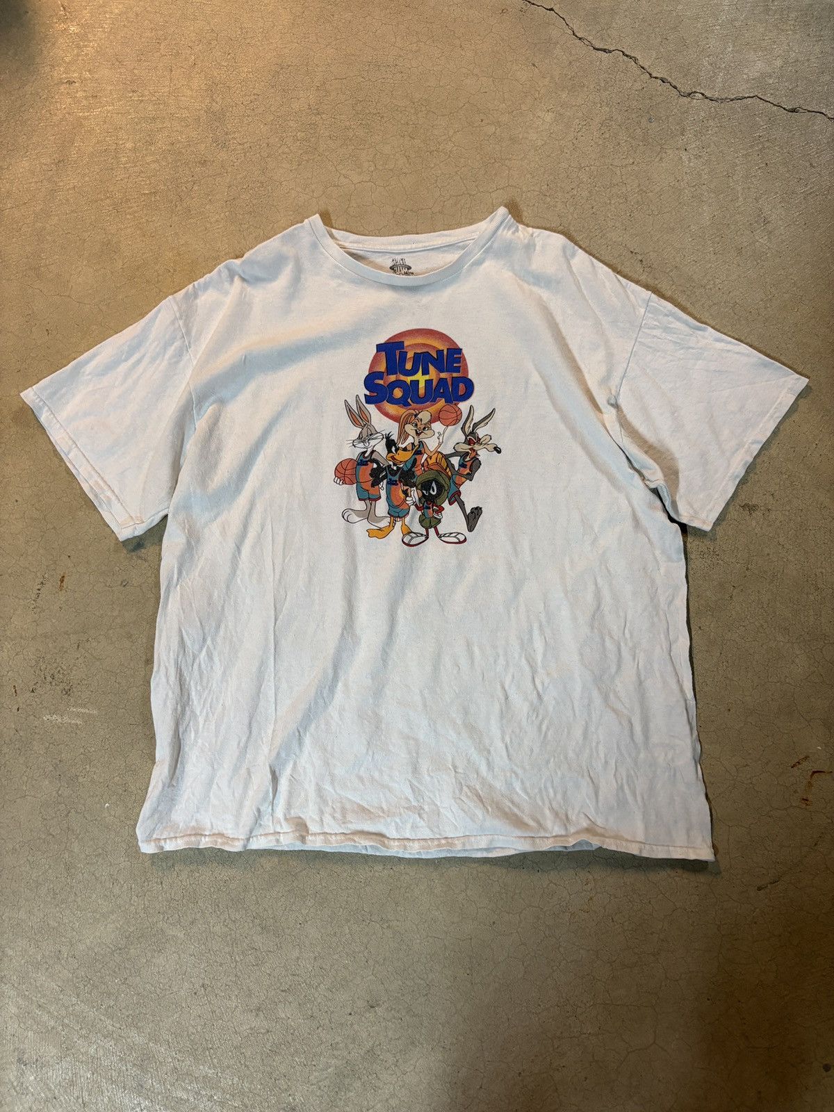 Warner Bros Space Jam Tune Squad Bugs Bunny Graphic Tee T-shirt White XL Size US XL / EU 56 / 4 - 1 Thumbnail