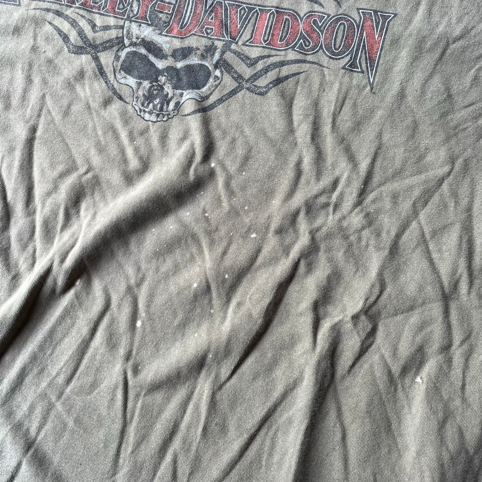 Vintage VINTAGE HARLEY DAVIDSON LONGSLEEVE SHIRT OLIVE GREEN 2XL Size US XXL / EU 58 / 5 - 5 Thumbnail