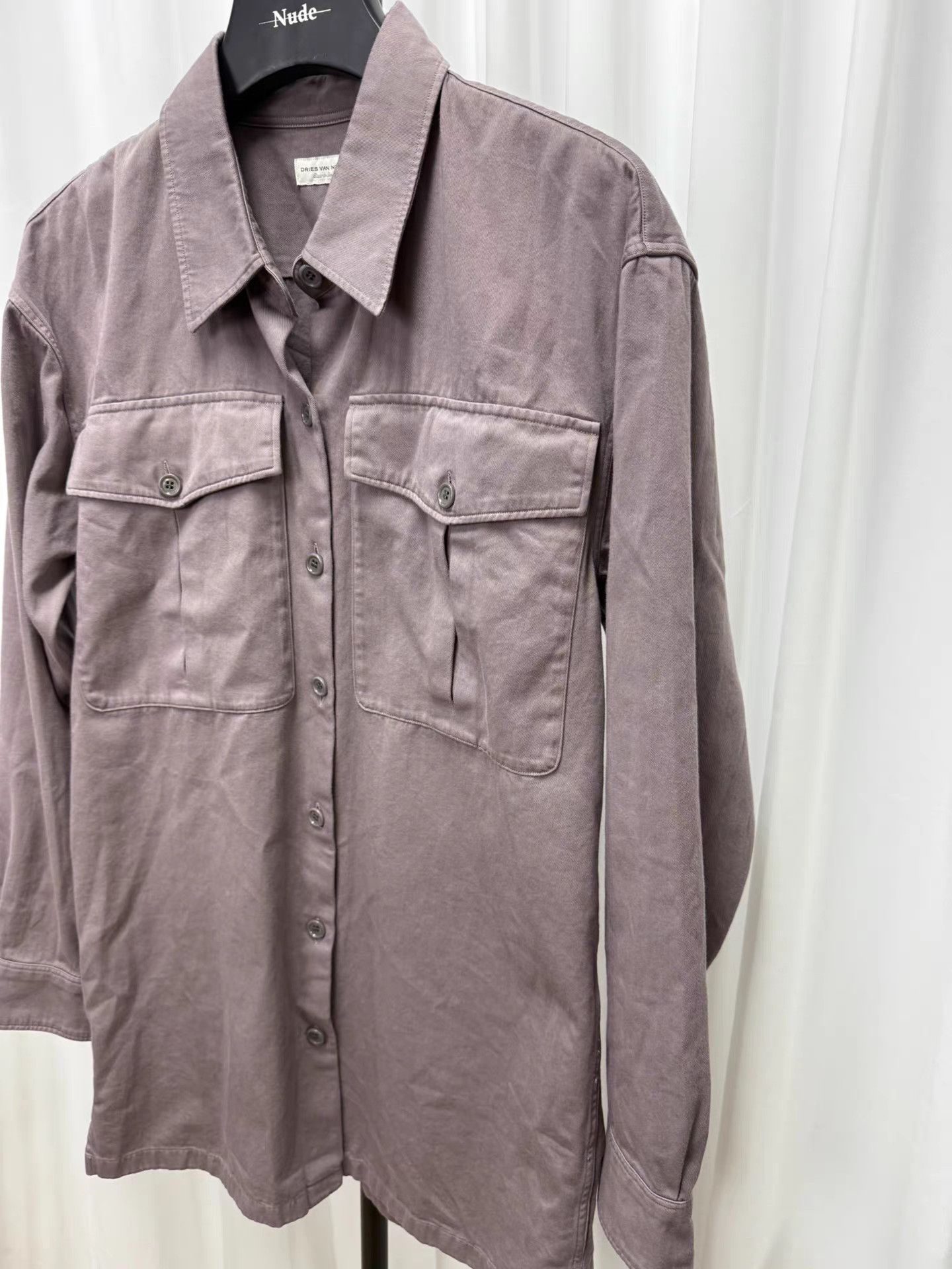 Dries Van Noten Dries Van Noten Lavender Button-Up Jacket K20 Size US XS / EU 42 / 0 - 3 Thumbnail