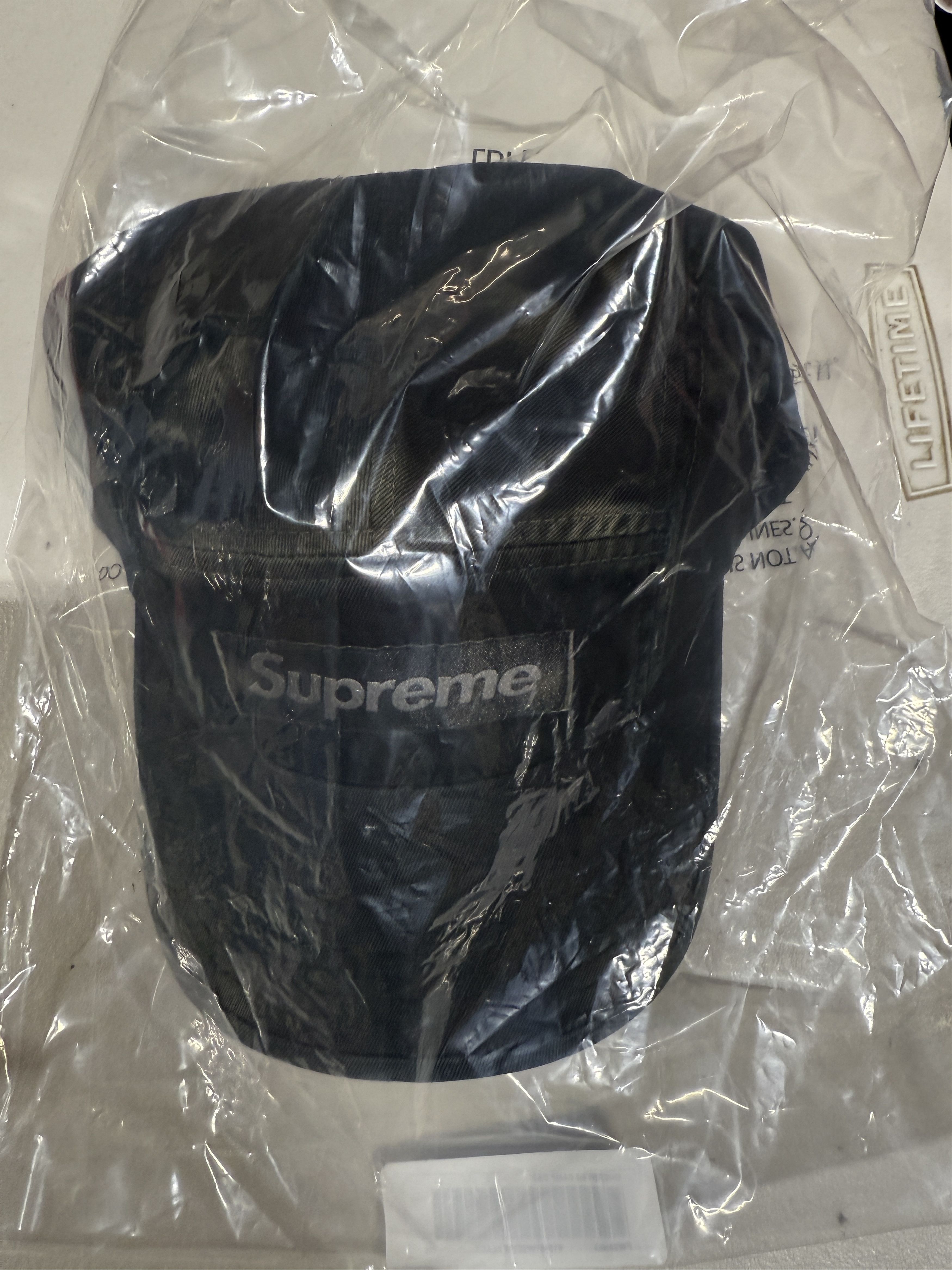 Supreme Supreme Overdyed Camp Cap Black Sz Adjustable Size ONE SIZE - 3 Thumbnail