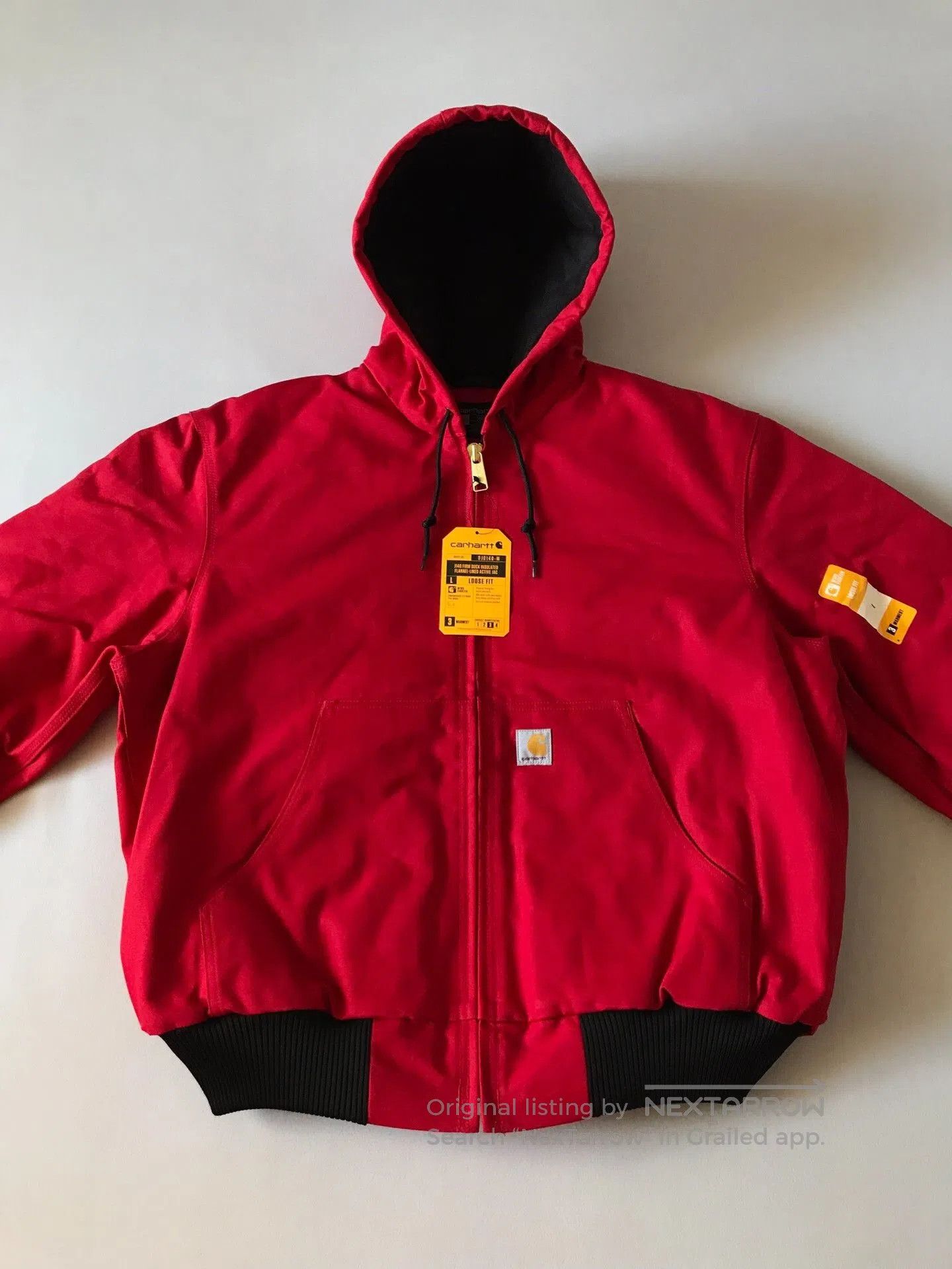Carhartt Carhartt R59 Canvas Hooded Work Jacket. Size US L / EU 52-54 / 3 - 4 Thumbnail