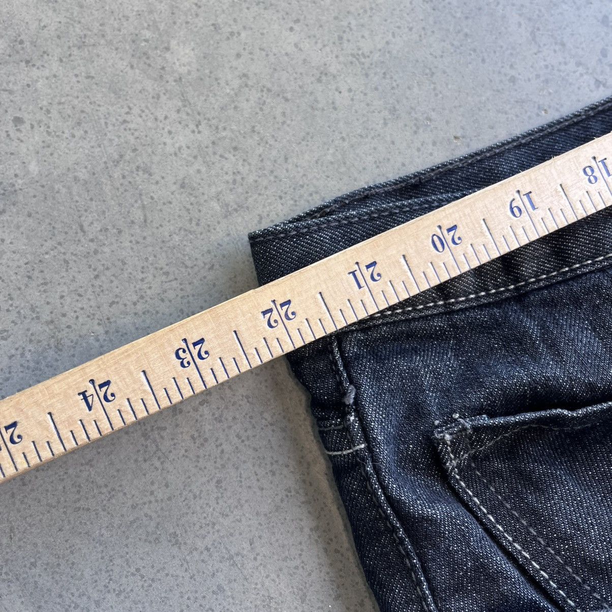 Other Crazy Y2K Raw Blue Black Baggy Embroidered Jeans 44x32 Size US 44 / EU 60 - 4 Thumbnail