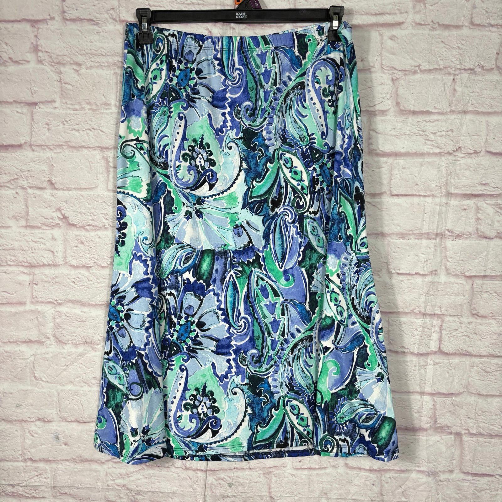 Other Carole Christian Floral A-Line Skirt Size XL Size 40" / US 18 - 1 Thumbnail
