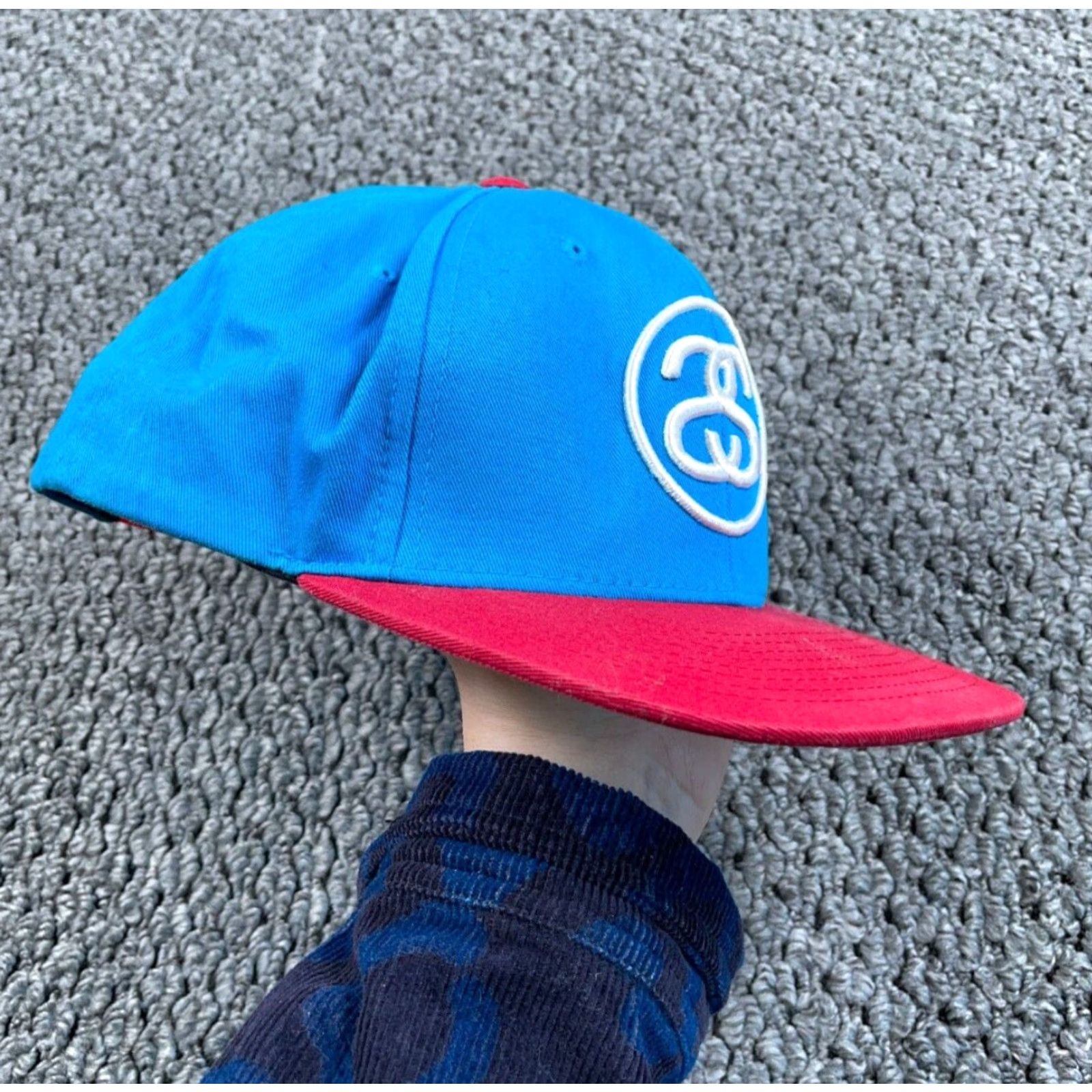 Vintage Stussy Embroidered Hat Adult One Size Blue 6-Panel Streetwear Mens Size ONE SIZE - 2 Thumbnail