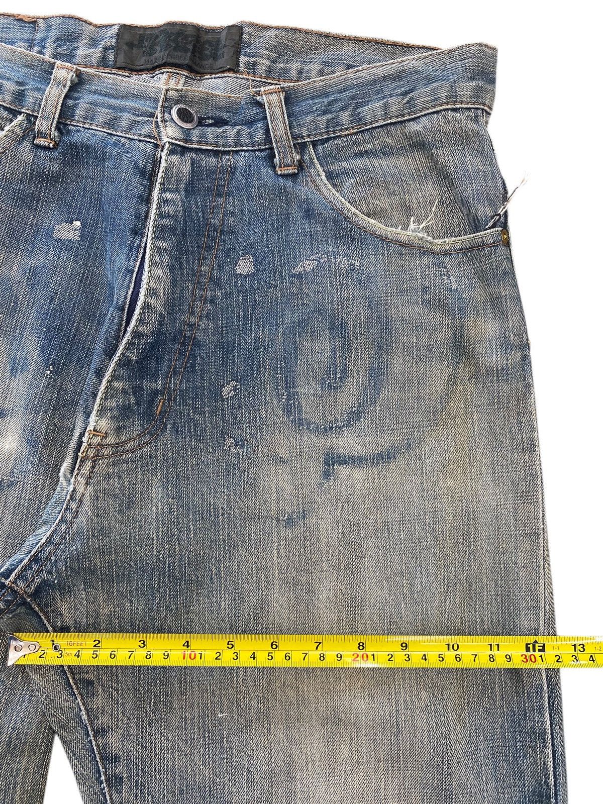 Japanese Brand Japanase Brand Faded Wash Style Straight Leg Jeans Size US 32 / EU 48 - 7 Thumbnail