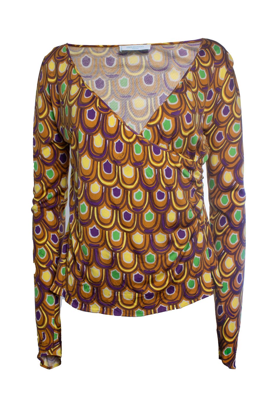 Emilio Pucci Emilio Pucci, Graphic printed cross over top Size M / US 6-8 / IT 42-44 - 1 Thumbnail