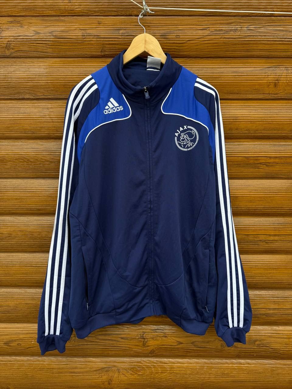 Adidas Vintage Adidas Ajax Amsterdam Football Jacket Soccer Size L Size US L / EU 52-54 / 3 - 1 Thumbnail
