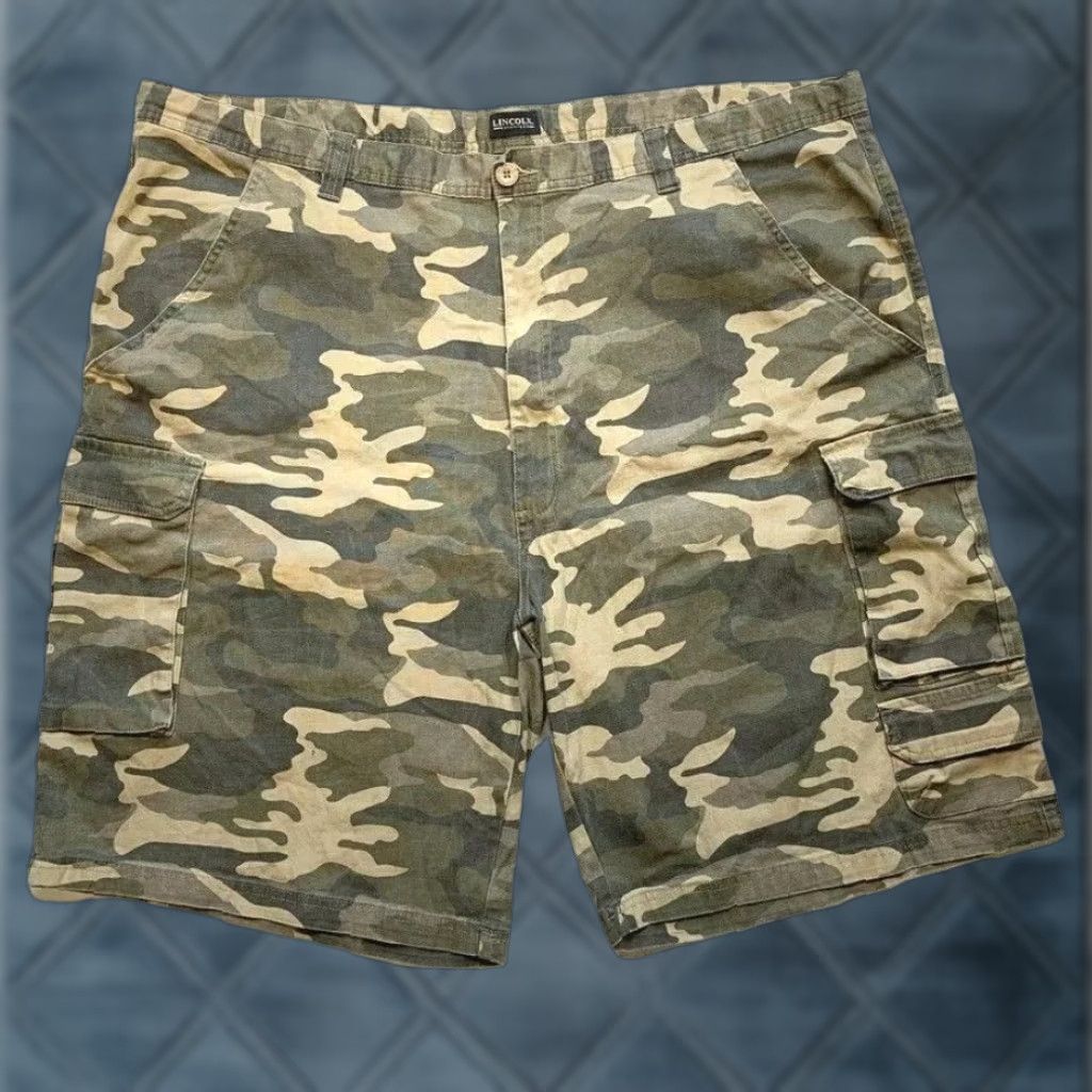 Vintage VINTAGE Lincoln Outfitters Camo Cargo Shorts Men 50 Stretch Relaxed Outdoor Hunt NEW Y2K Size US 34 / EU 50 - 1 Thumbnail