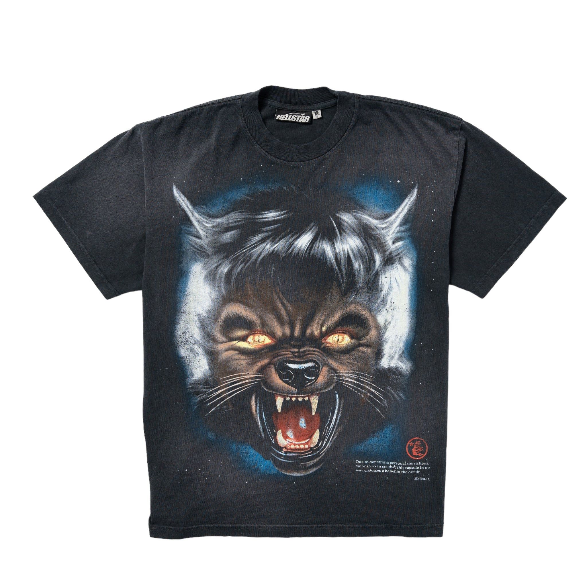 image of Hellstar Full Moon T-Shirt in Black, Men's (Size Small)