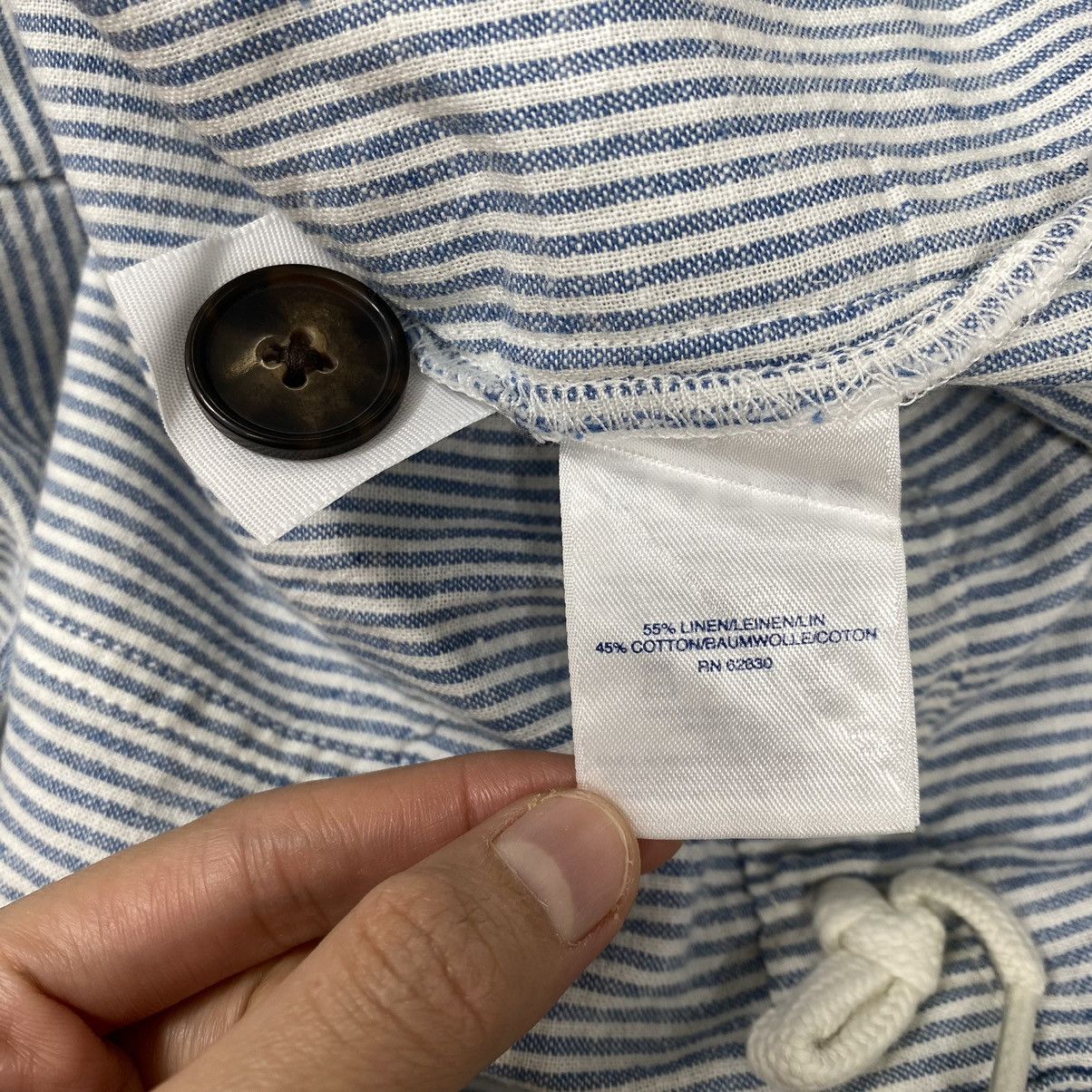 Lands' End LAND’S END Button Up Hickory Stripes Collar Casual Shirt Size US M / EU 48-50 / 2 - 5 Thumbnail