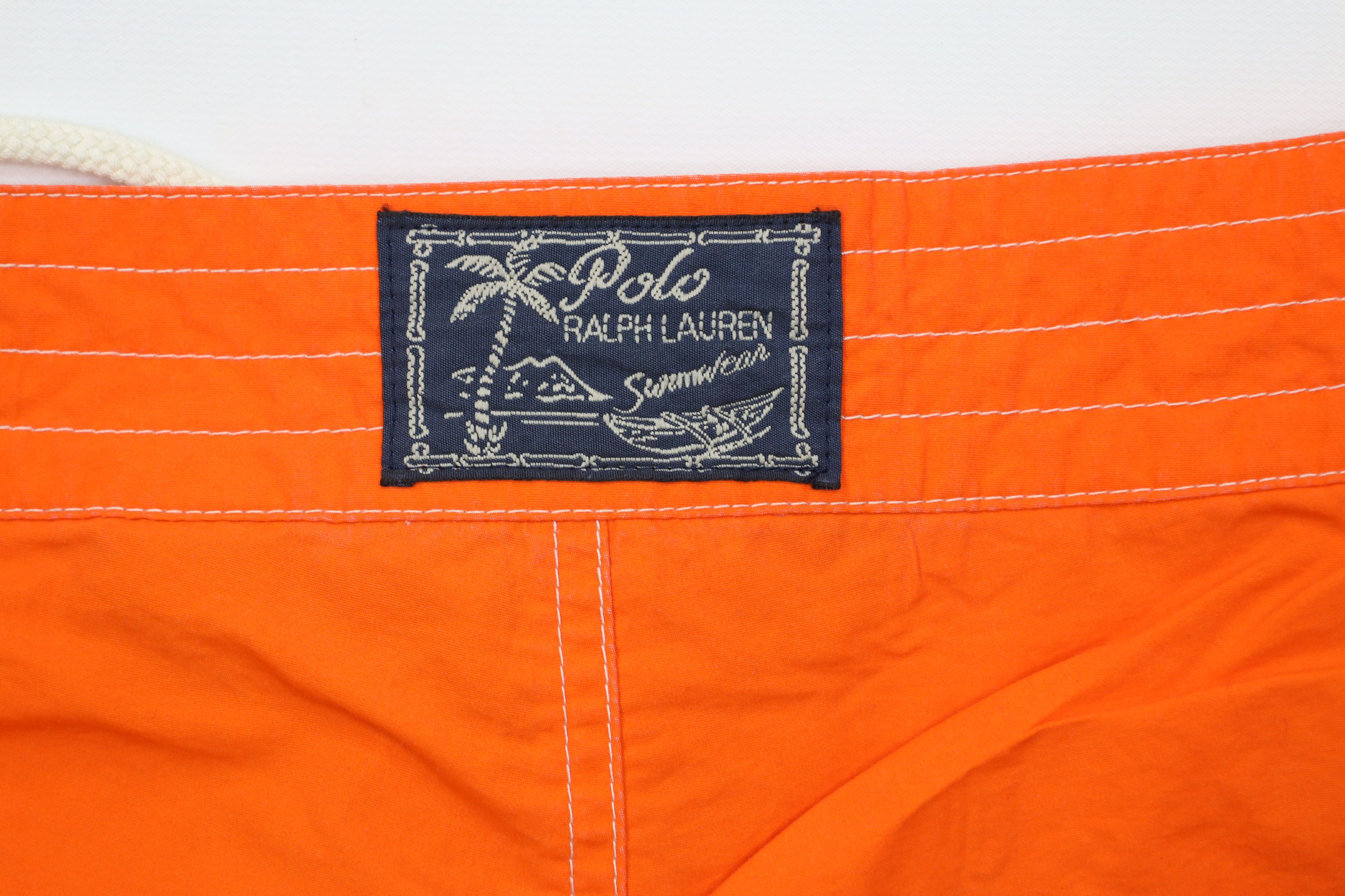 Ralph Lauren Vintage 90s Ralph Lauren Block Board Shorts Swim Trunks Size US 36 / EU 52 - 12 Thumbnail