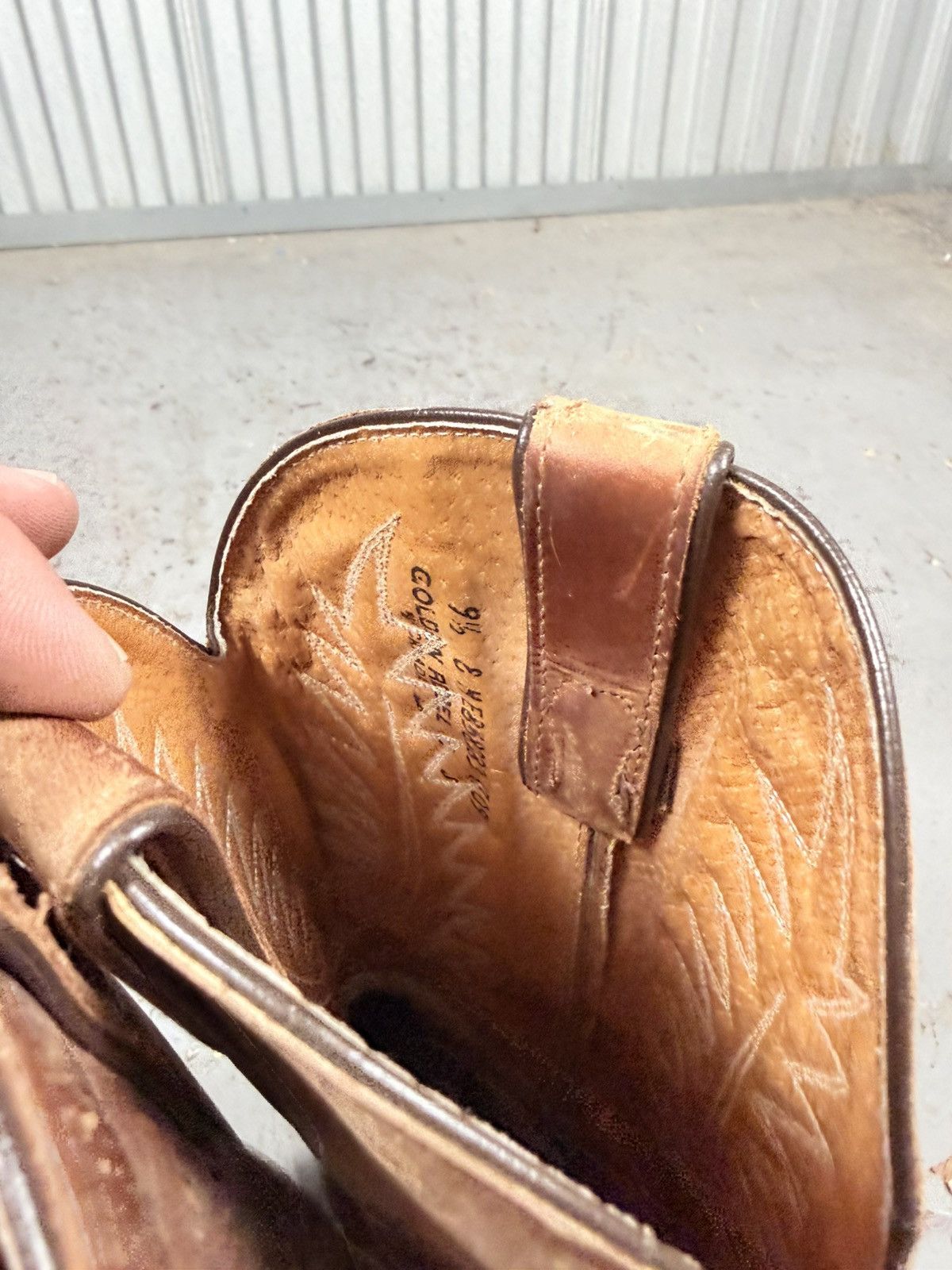 Other Vintage 90s Golden Rebel Made In Canada Cowhide Cowboy Boots Size US 9.5 / EU 42-43 - 10 Thumbnail