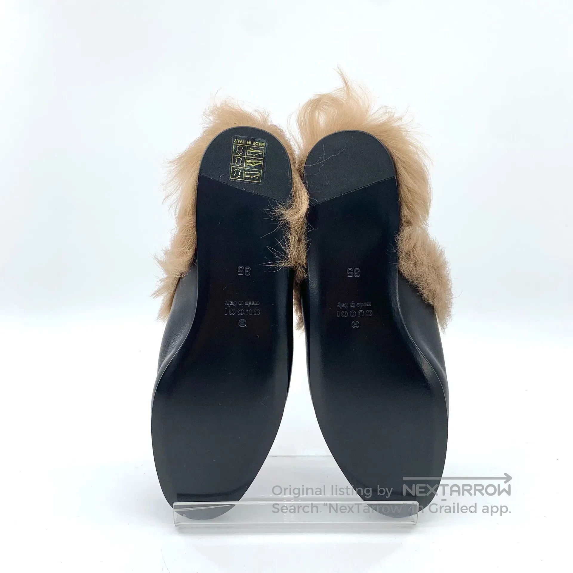 Gucci Guicci Black Tiger Head Love Heart Diamond Studded Leather Size US 4.5 / IT 34.5 - 5 Thumbnail