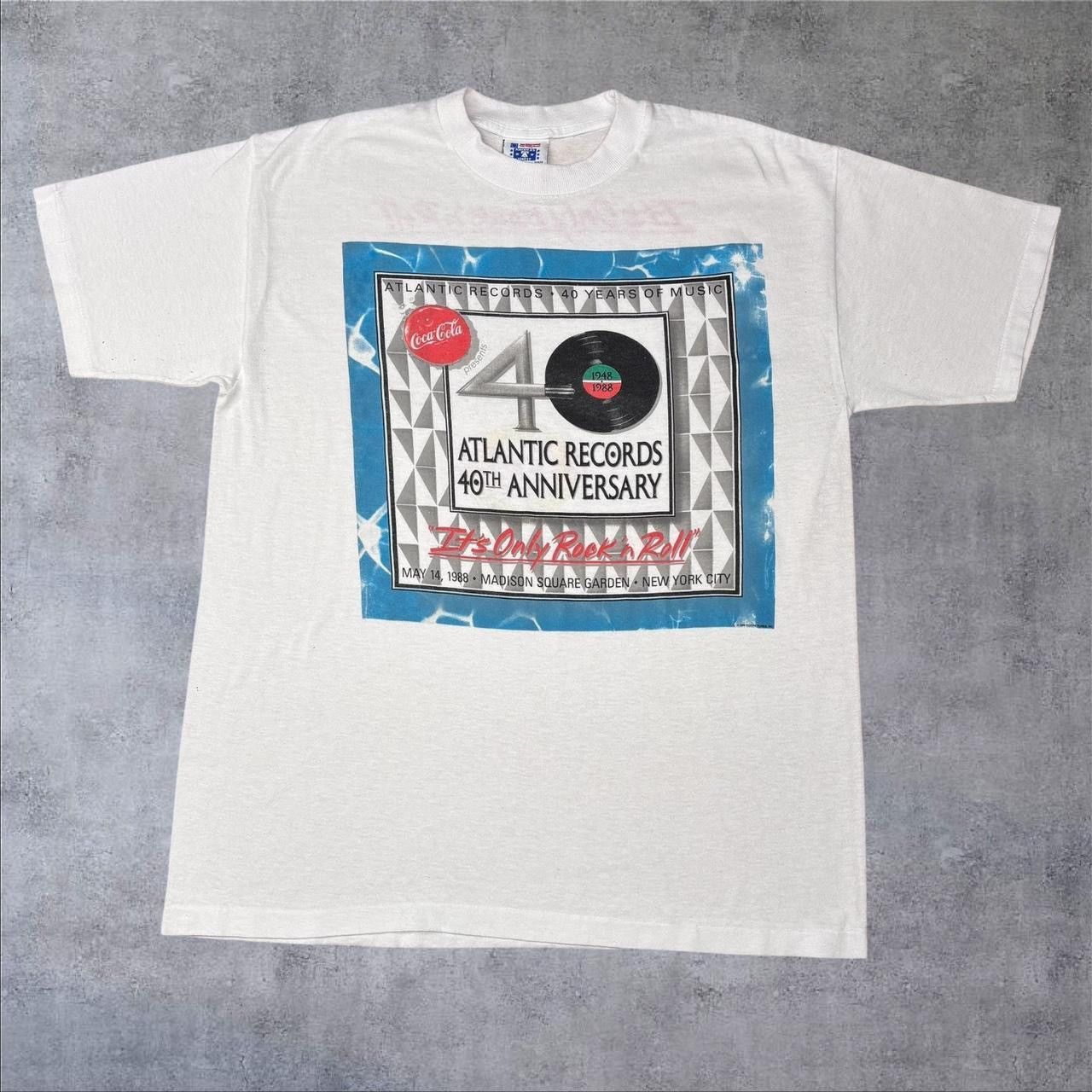 Vintage Vintage Atlantic Records Coca Cola Shirt Size US L / EU 52-54 / 3 - 1 Thumbnail