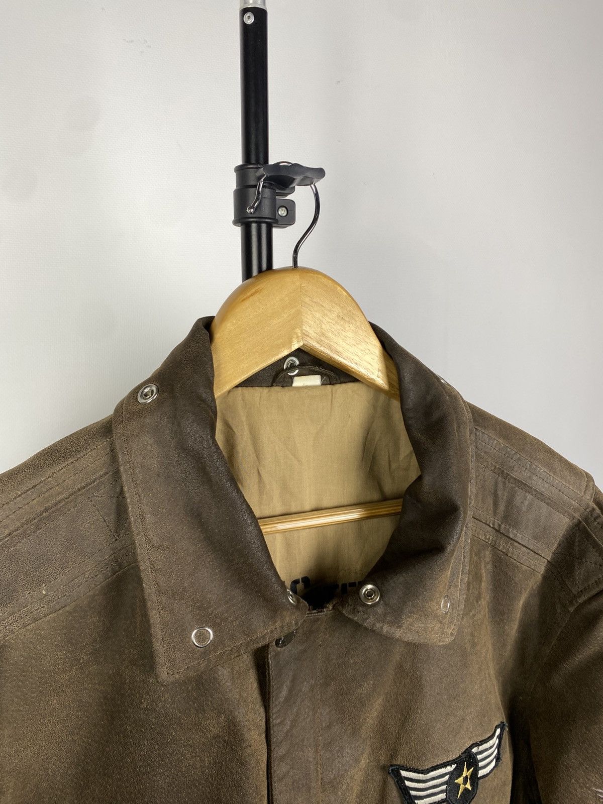 Vintage Vintage Leather Bomber Aviator Flight Jacket Schott Style Size US L / EU 52-54 / 3 - 7 Thumbnail