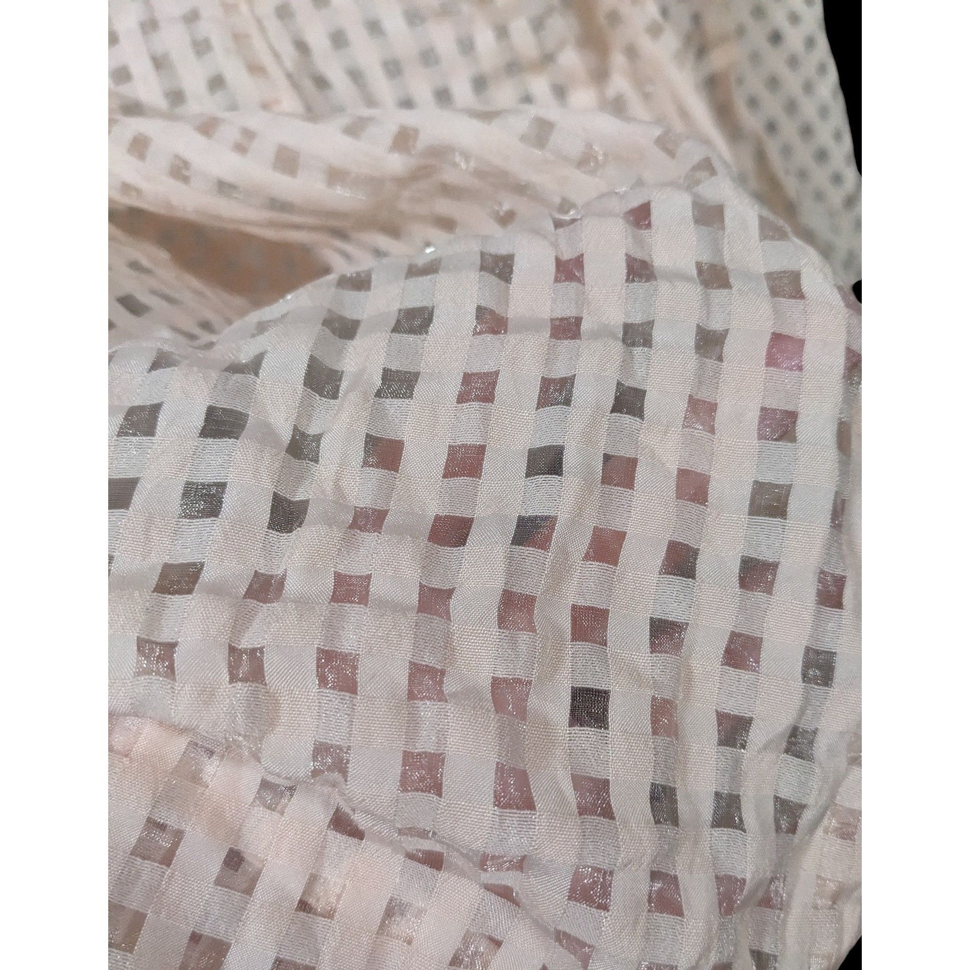 Other Retro Pale Pink Checkered Midi Skirt by Jack Size 27" / US 4 / IT 40 - 3 Thumbnail