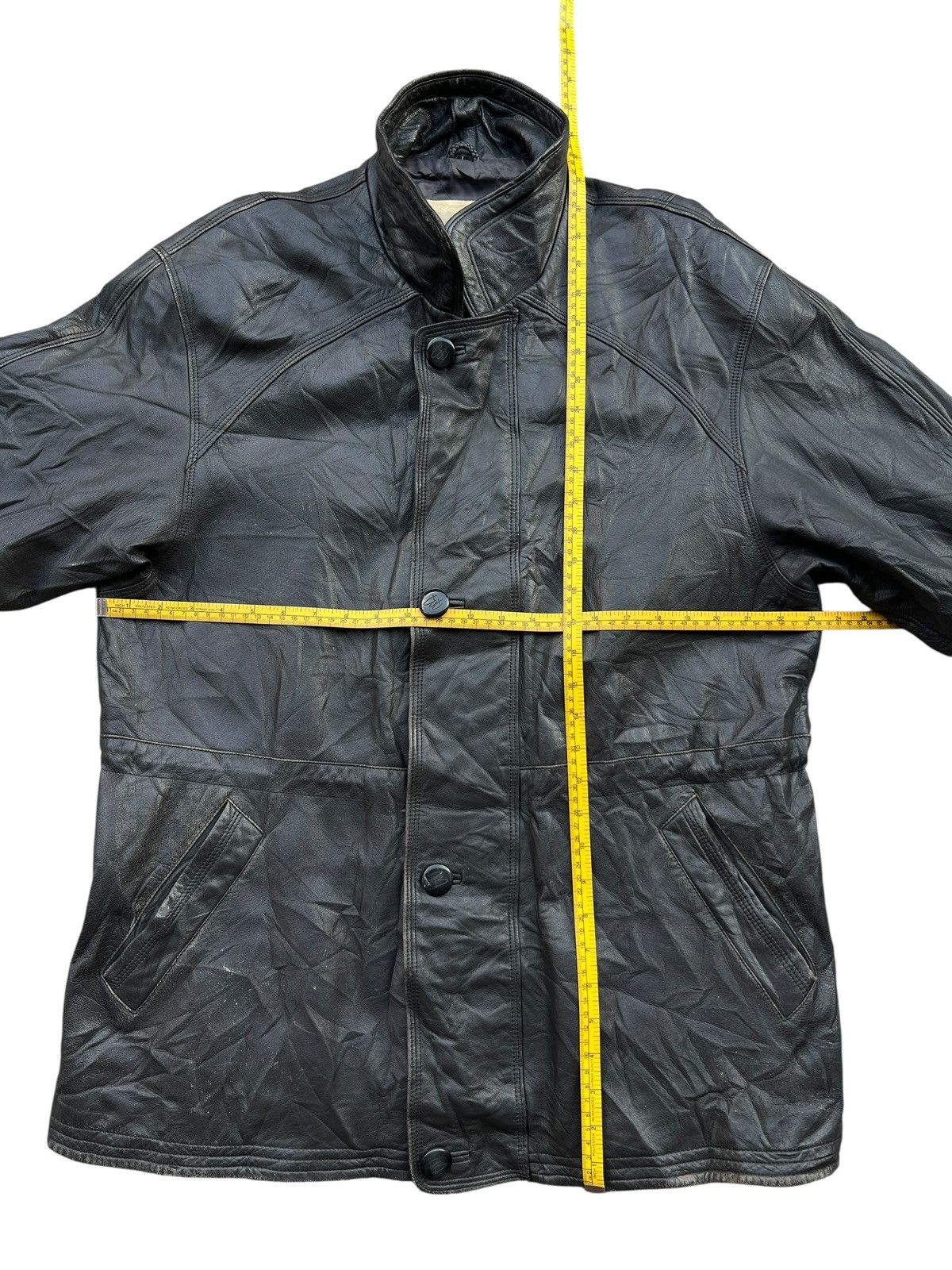 Pierre Balmain Vintage Pierre Balmain Black Leather Trench Coat Size US L / EU 52-54 / 3 - 13 Thumbnail