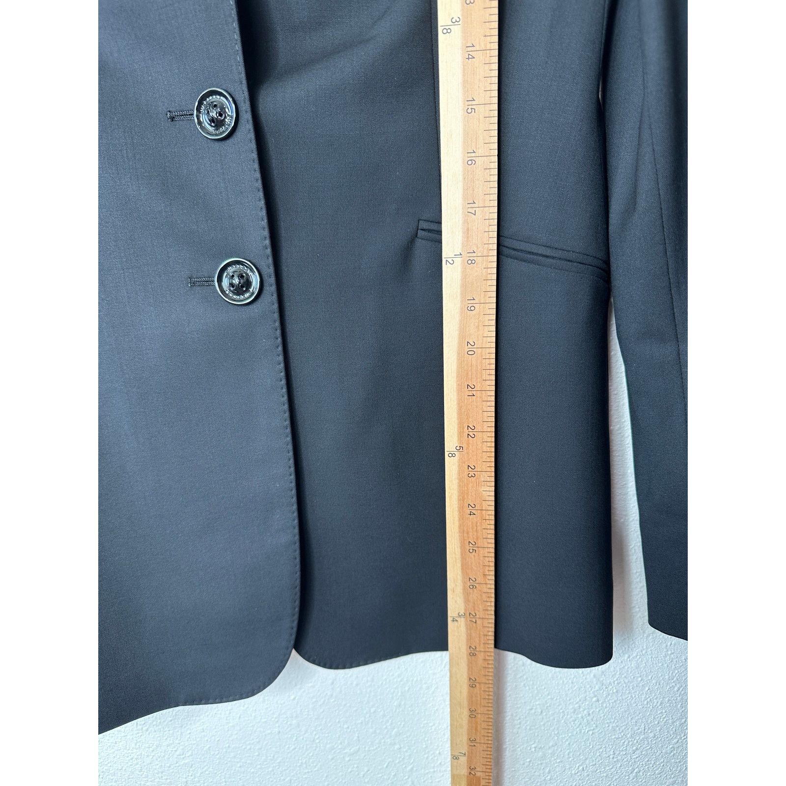 Burberry Burberry London Black 2-Button Wool Blazer Plaid Lined 8 Size M / US 6-8 / IT 42-44 - 16 Thumbnail