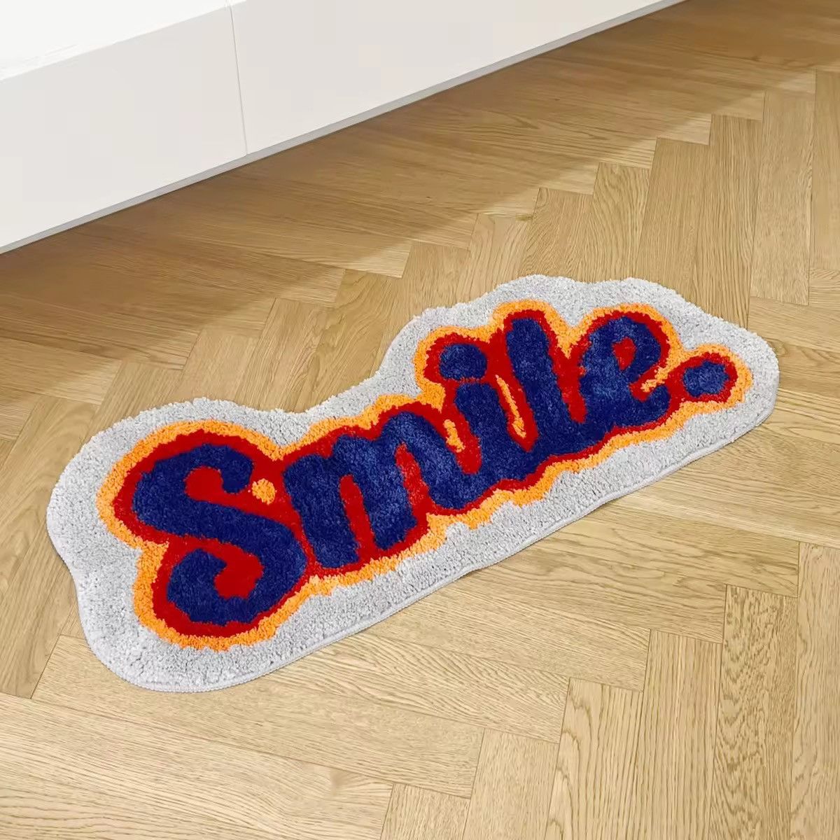 Handmade Smile Home Decoration Fluffy Rug Carpet Size ONE SIZE - 2 Thumbnail