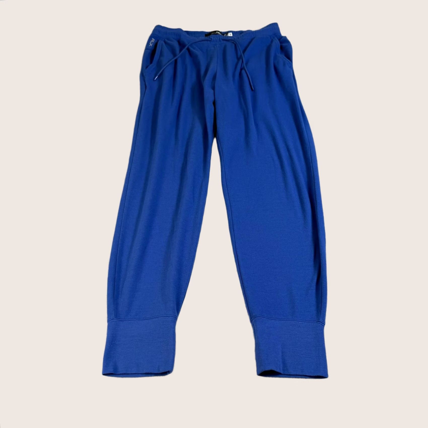 RLX Ralph Lauren RLX Ralph Lauren Jogger Pants Mens M Blue Fleece Elastic Waist Open Hem Size US 31 - 1 Thumbnail