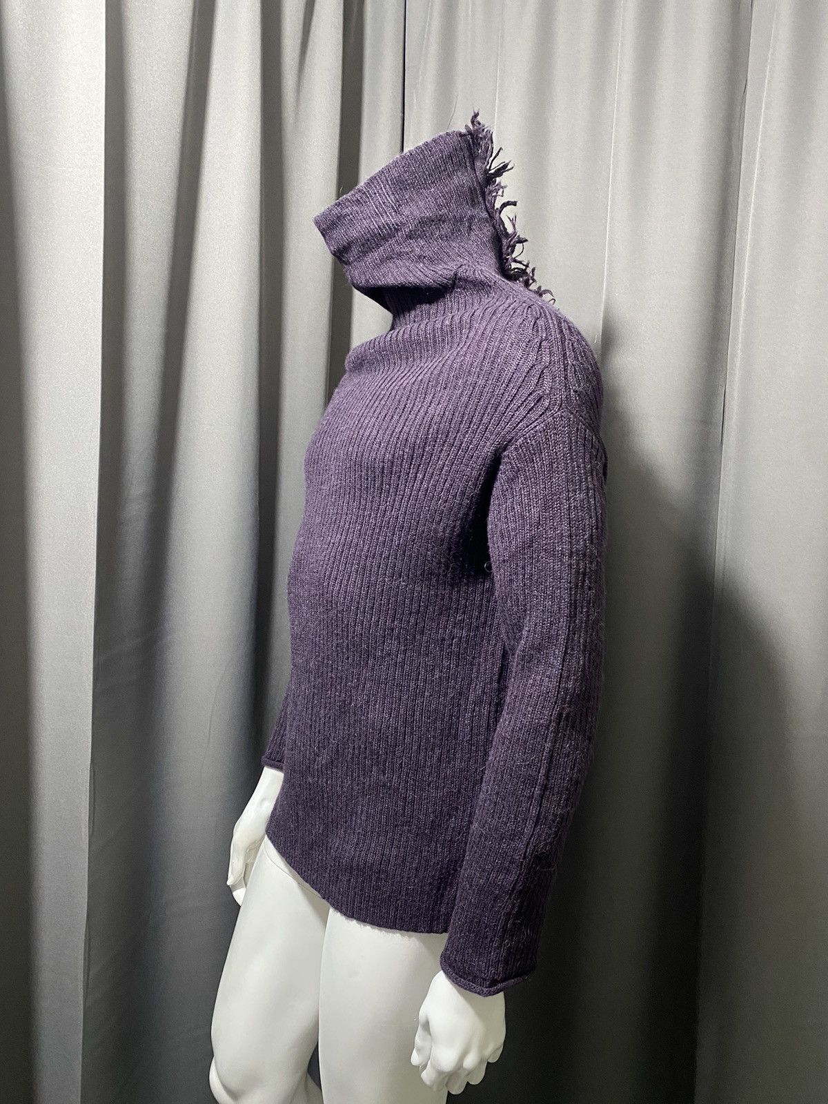 Yohji Yamamoto Archive! A/W 2010 Y’s- Asymmetrical Mohawk Knit Sweater Size US L / EU 52-54 / 3 - 8 Thumbnail