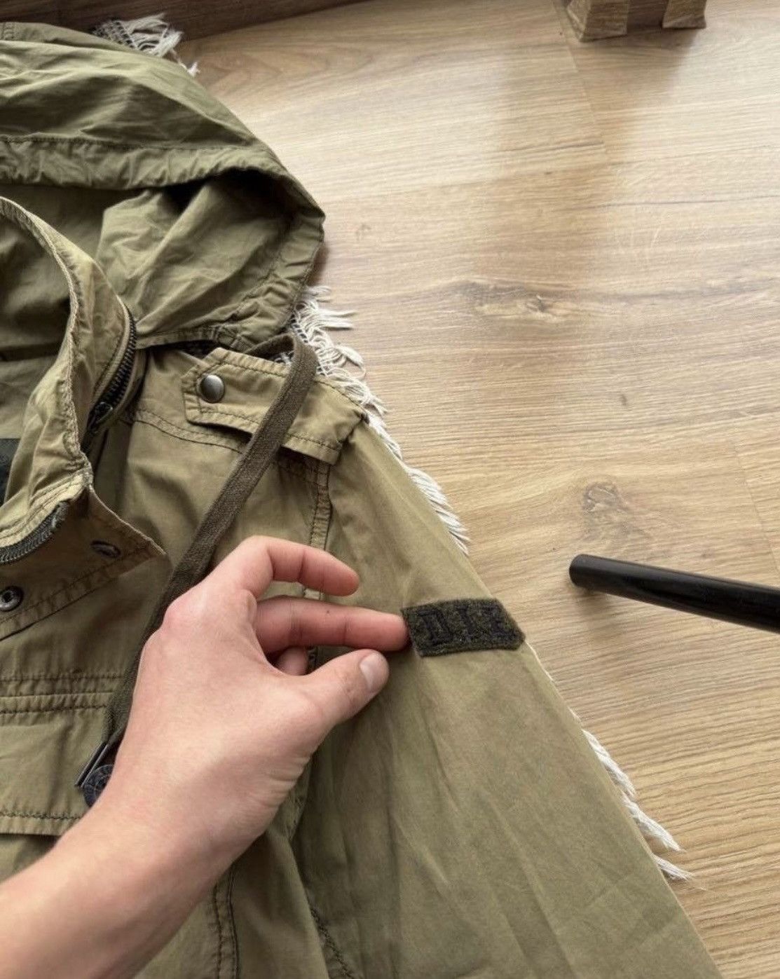 Diesel × Vintage Vintage Diesel 90s Distressed cargo multi pocket jacket Size US M / EU 48-50 / 2 - 11 Thumbnail