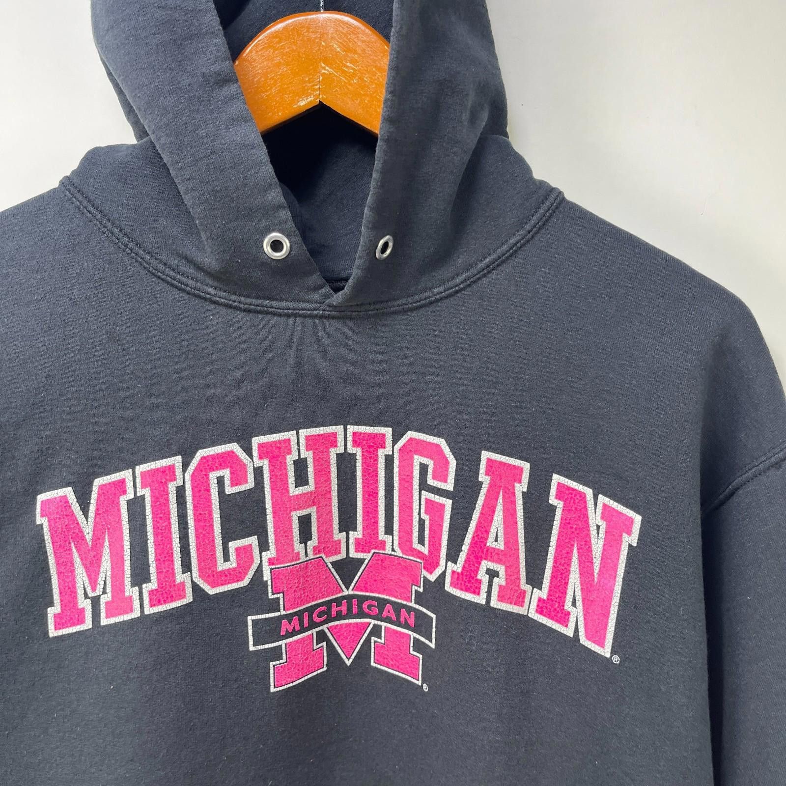 Other Vintage Michigan Wolverines Hoodie Black L Size ONE SIZE - 2 Thumbnail