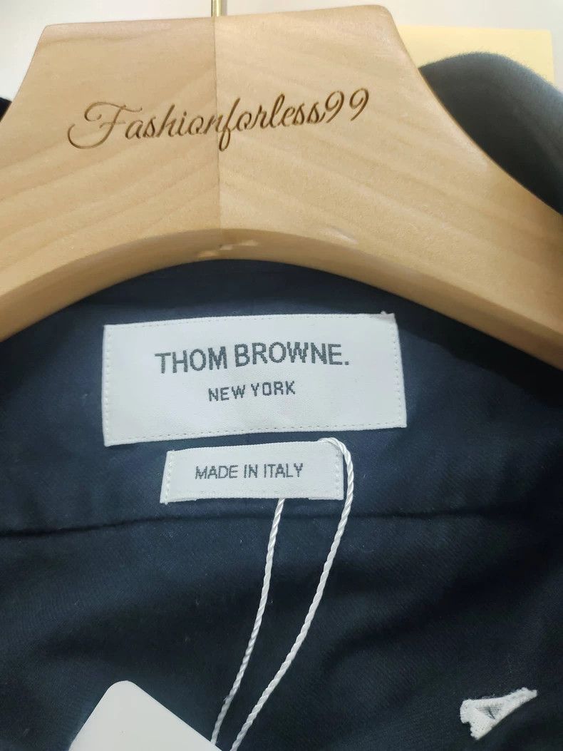 Thom Browne Thom Browne Blue and grey round neck short sleeves Size US S / EU 44-46 / 1 - 3 Thumbnail
