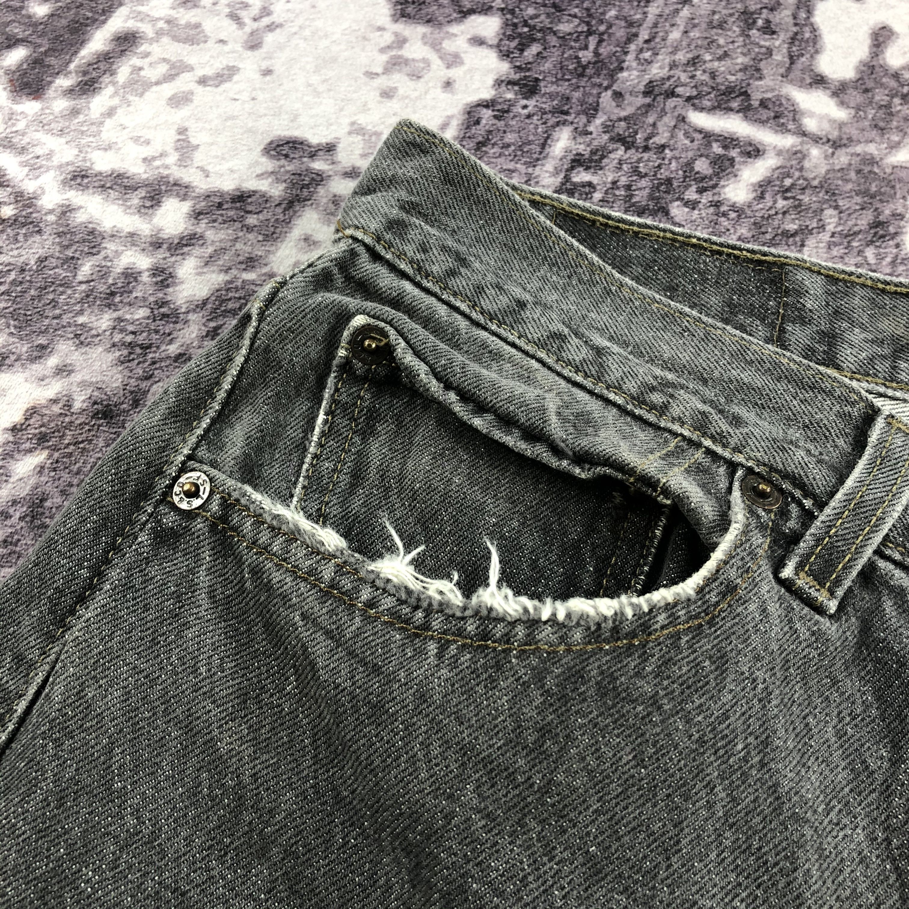 Levi's Vintage 90s Levis 501 Faded Black Jeans-JM2581 Size US 33 - 10 Thumbnail