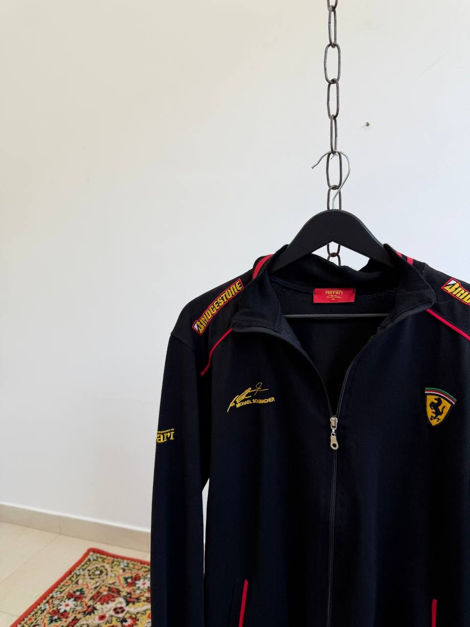 Vintage Vintage Michael Schumacher Ferarri Moto Biker Racing jacket Size US M / EU 48-50 / 2 - 2 Thumbnail