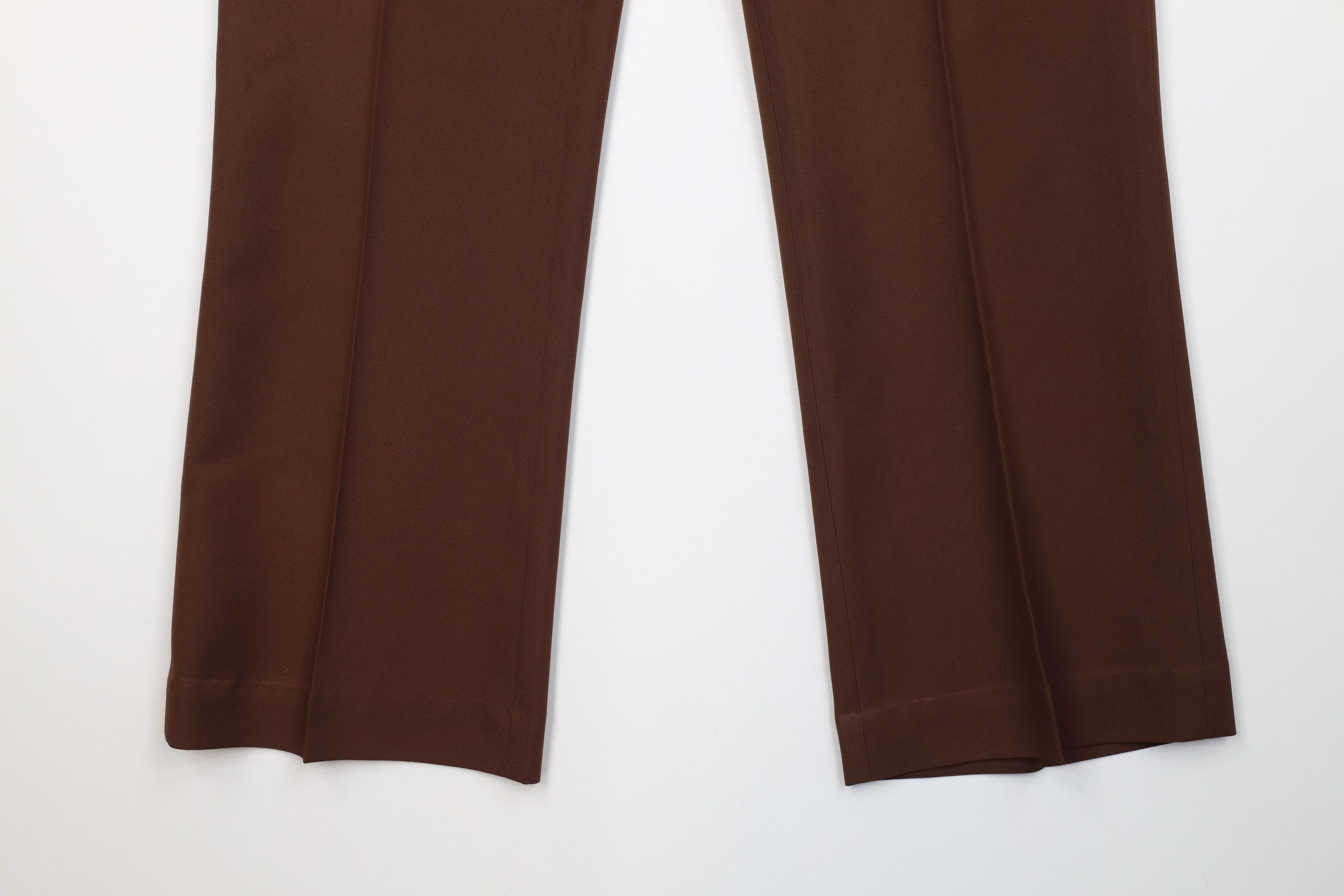 Vintage Vintage 70s Streetwear Knit Bell Bottoms Chino Pants Brown Size US 36 / EU 52 - 4 Thumbnail