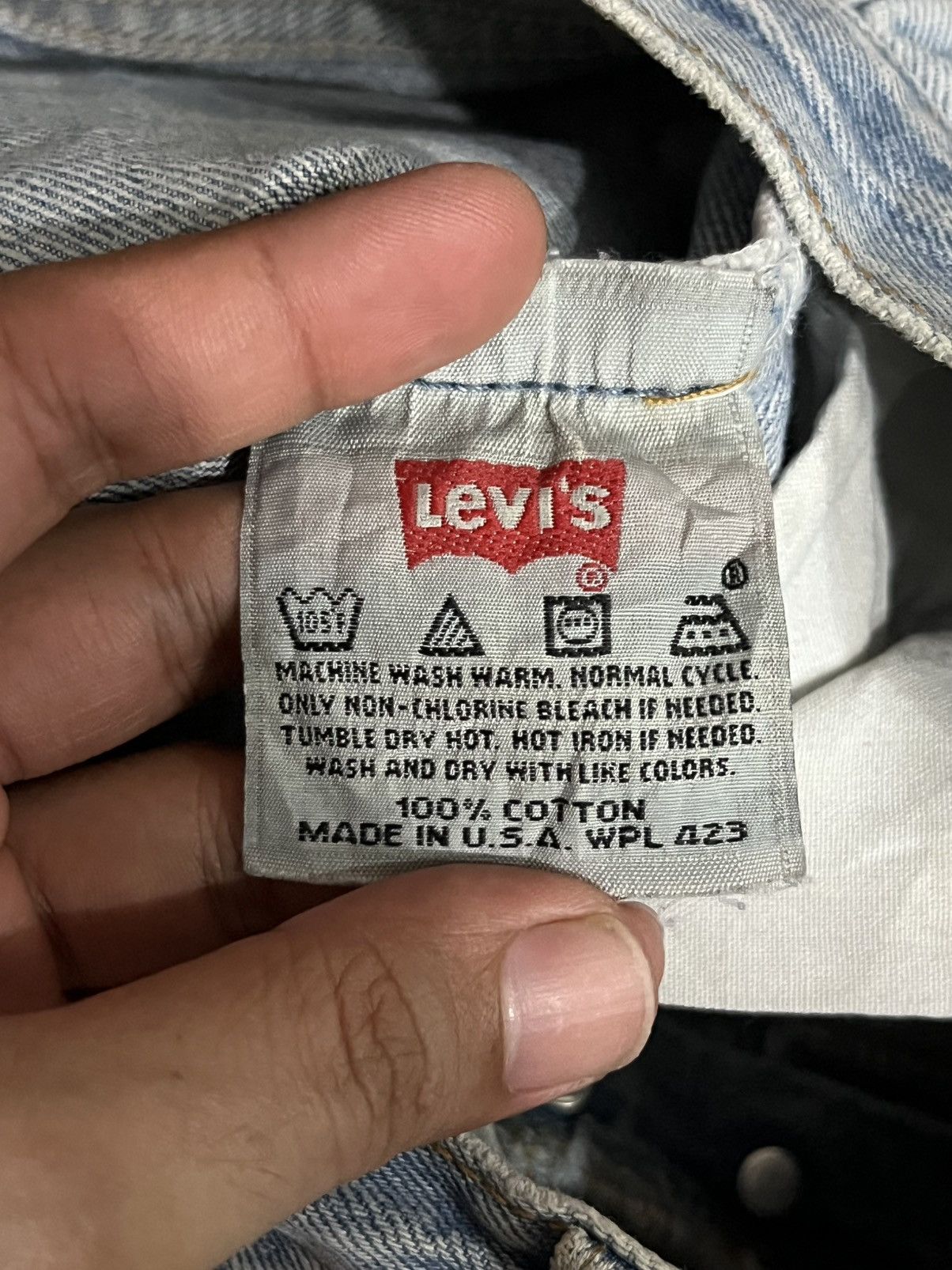 Levi's Vintage Y2K Levi’s 501 Light Blue Washed Distressed Jeans Size 30" / US 8 / IT 44 - 20 Thumbnail