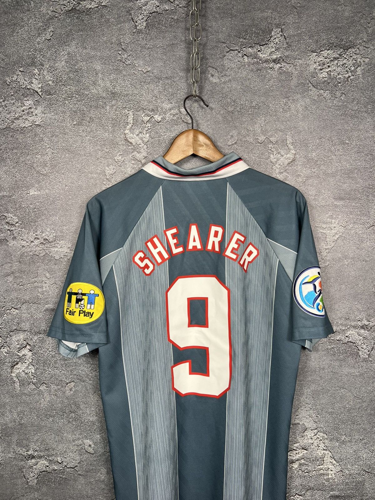 Umbro Vintage Umbro 1996 England #9 Shearer Jersey T-shirt Size US L / EU 52-54 / 3 - 11 Thumbnail