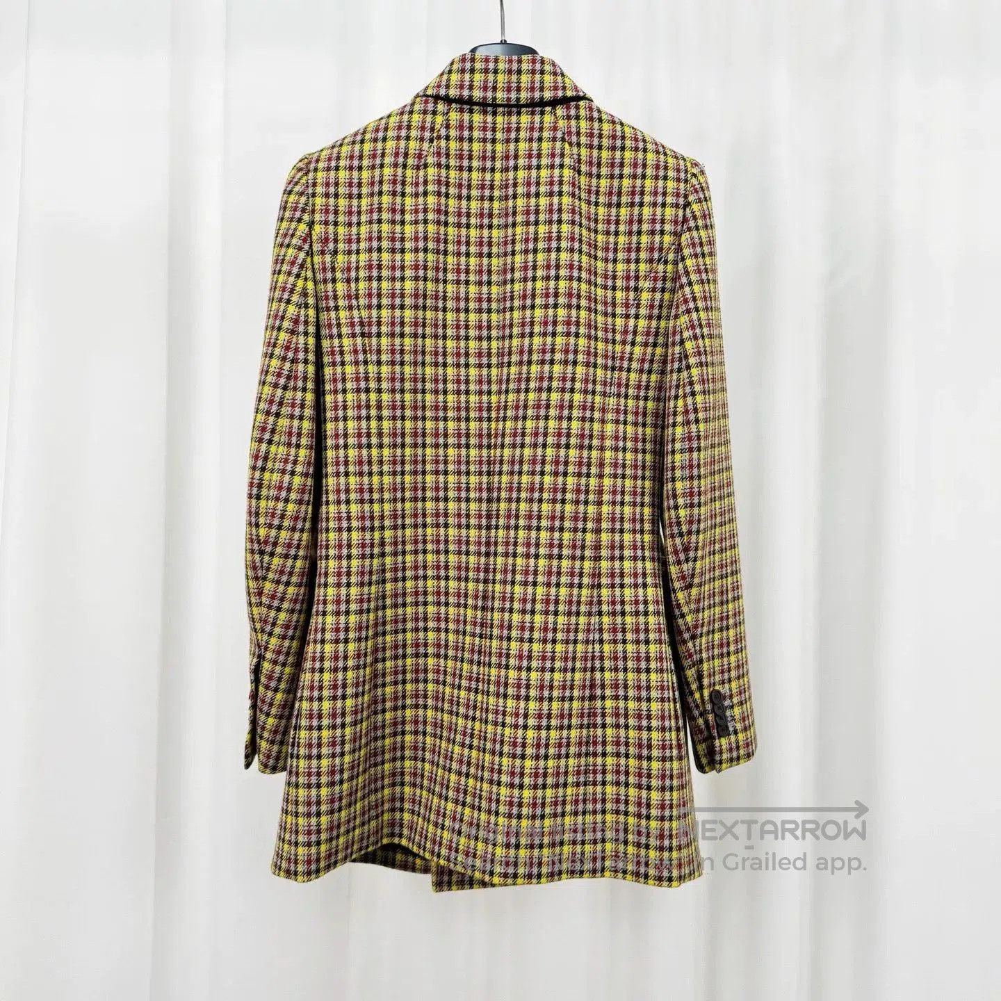 Balenciaga Balenciaga Plaid Wool Trench Coat Size 34. Size XS / US 0-2 / IT 36-38 - 2 Thumbnail