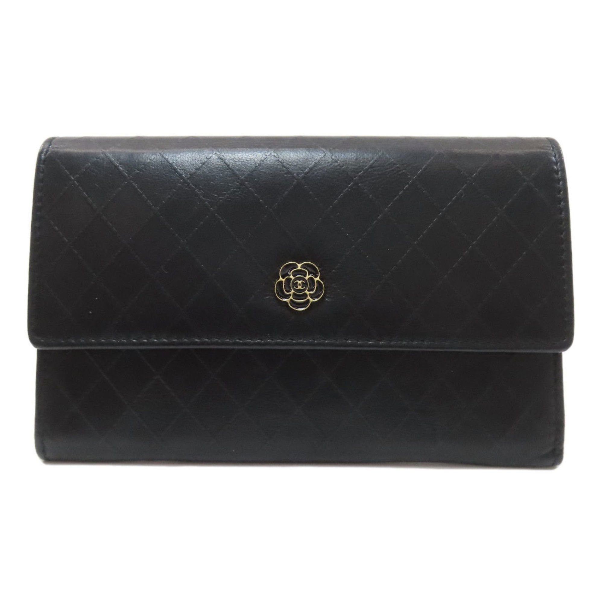 Chanel Chanel Camellia Matelassé Ginza Limited Edition Gold Hardware Long Wallet Lambskin Women's CHANEL Size ONE SIZE - 1 Thumbnail