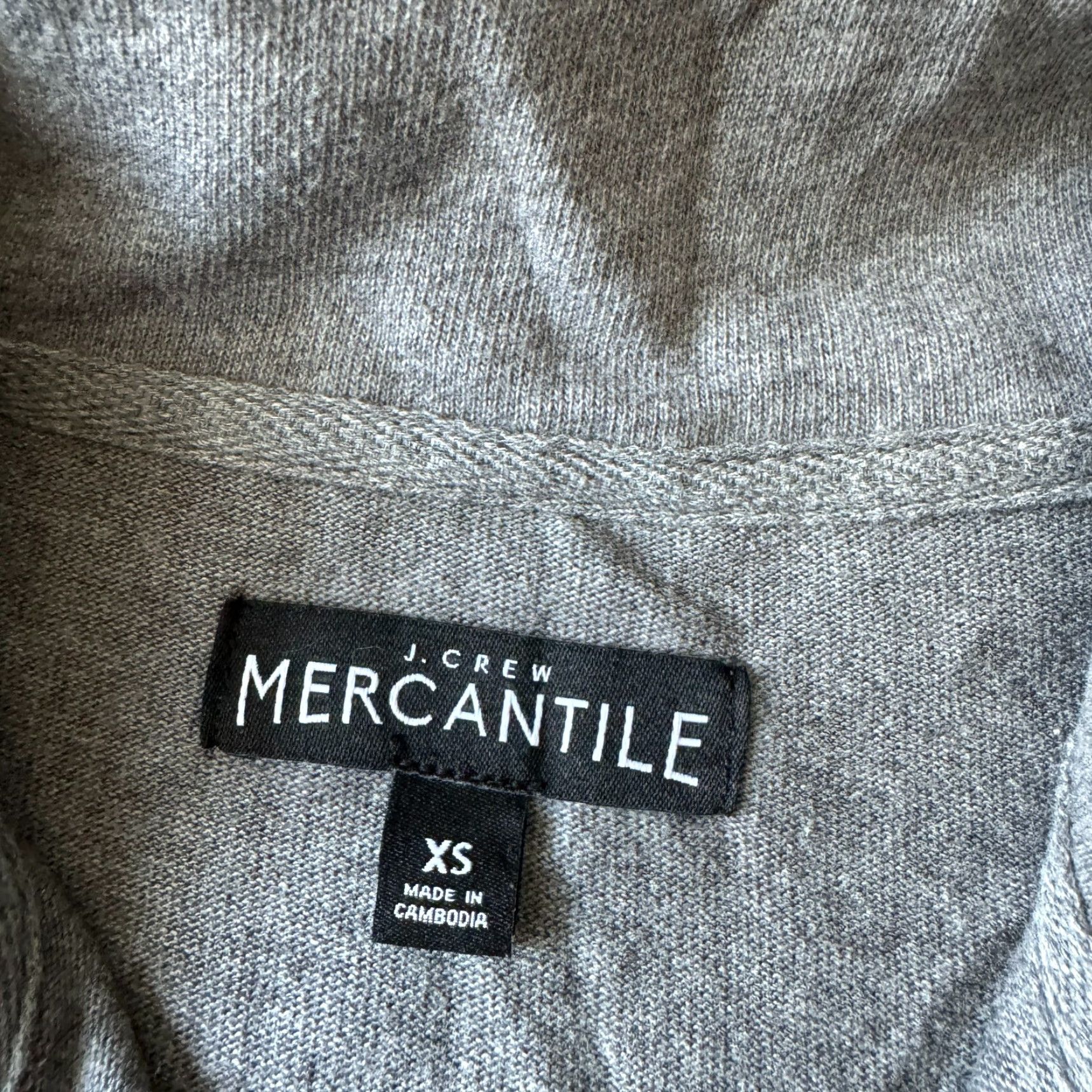 J.Crew VINTAGE? No. NEW J. Crew Mercantile Sweater Mens XS Gray 1/4 Zip Pullover Knit? Wait. Size US XS / EU 42 / 0 - 3 Thumbnail
