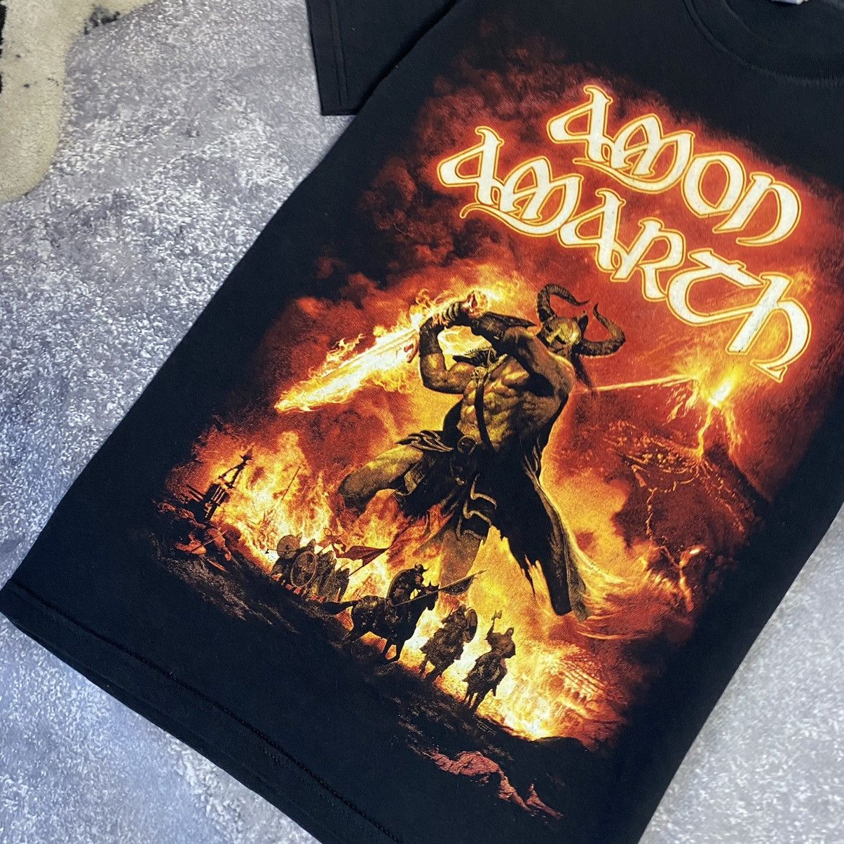 Band Tees Vintage Amon Amarth Overprinted graphic logo rock band tee Size US S / EU 44-46 / 1 - 5 Thumbnail