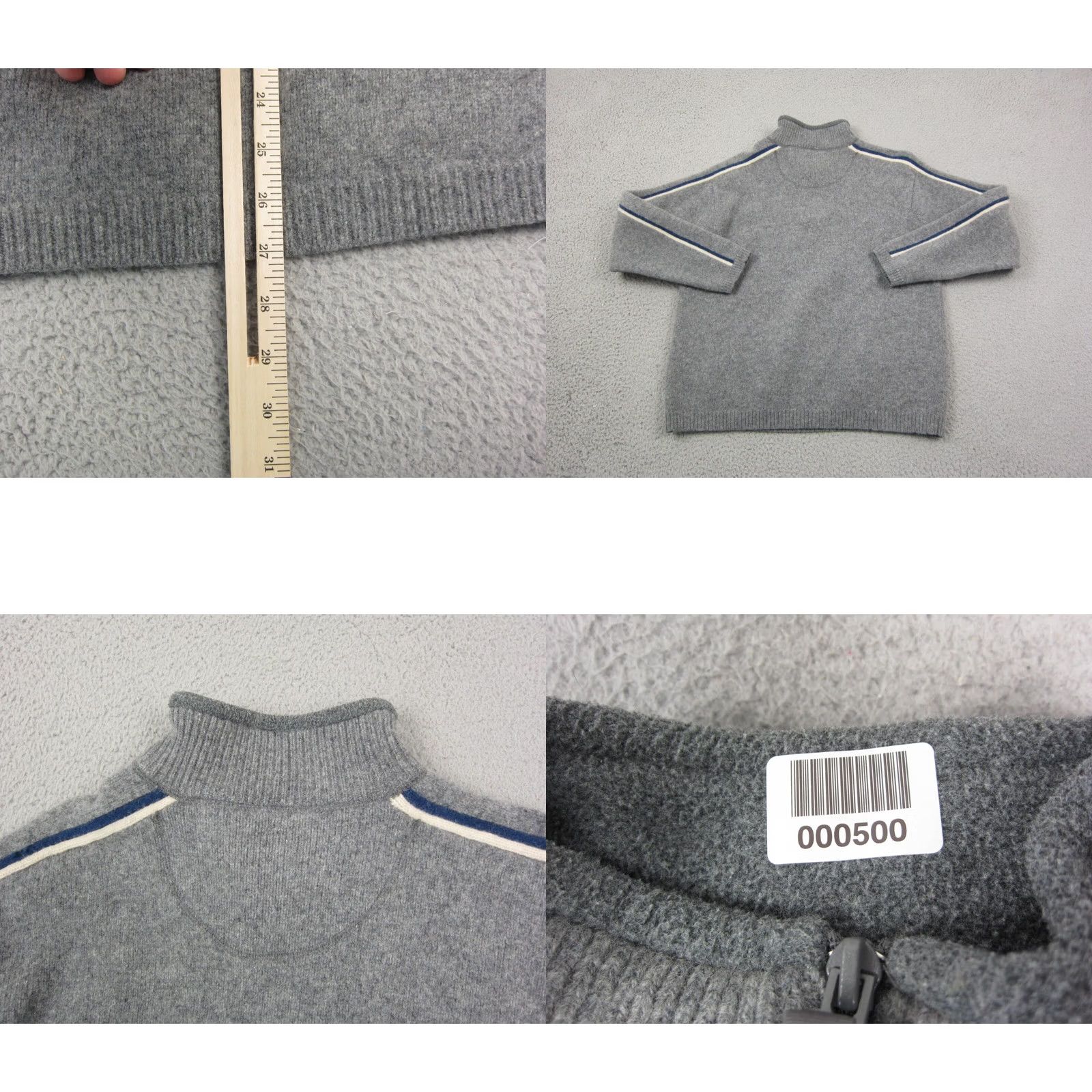 American Eagle Outfitters Vintage American Eagle Sweatshirt Mens Extra Large Gray AE77 Lambswool Stripe Size US XL / EU 56 / 4 - 9 Thumbnail