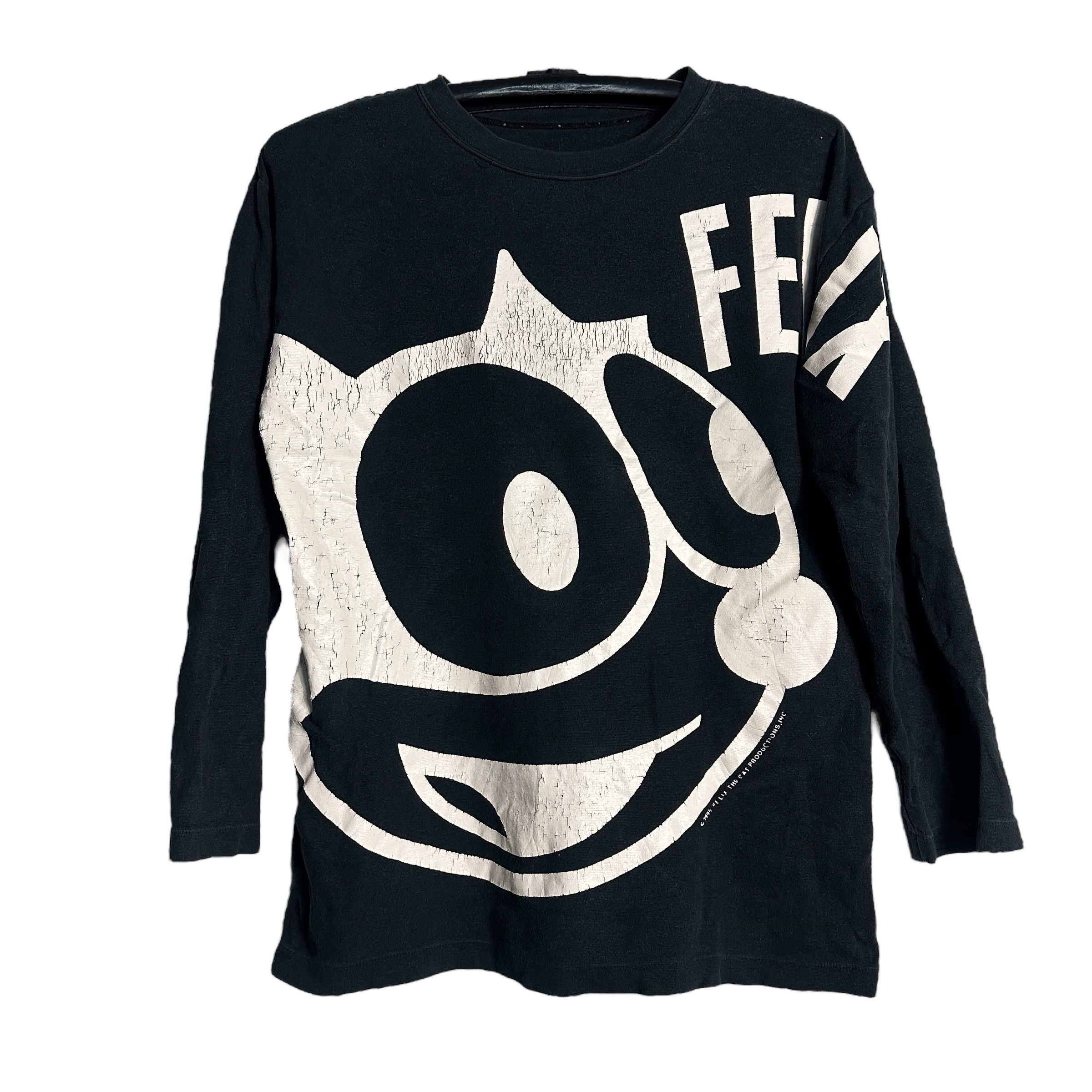 🔥RARE🔥Vintage 90s Felix The Cat L/S T-shirt Single Stich