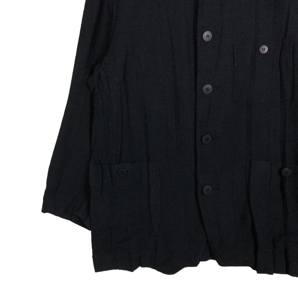 Issey Miyake 🔥RICH BLACK VINTAGE ISSEY MIYAKE JACKET MULTI POCKET CARGO Size US M / EU 48-50 / 2 - 6 Thumbnail