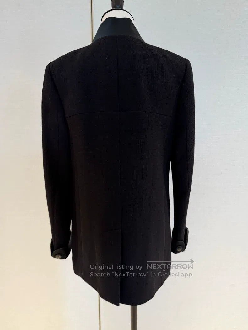Chanel Chanel 18 Spring and Summer Black Wool Satin Suit Jacket Size XS / US 0-2 / IT 36-38 - 2 Thumbnail