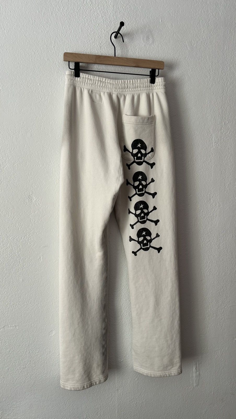 HELLSTAR Hellstar White Skull Sweat Pants Size US 30 / EU 46 - 8 Thumbnail