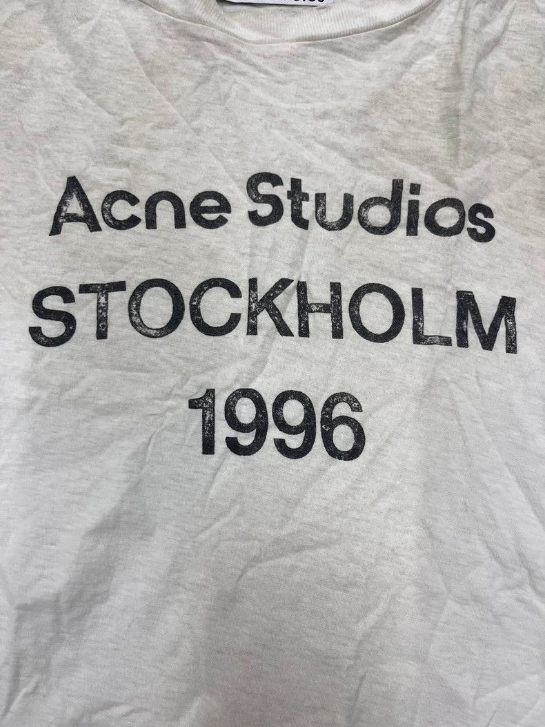 Acne Studios Acne Studios SS23 1996 Series Letter Logo Old Printed Crew Size US XXS / EU 40 - 3 Thumbnail