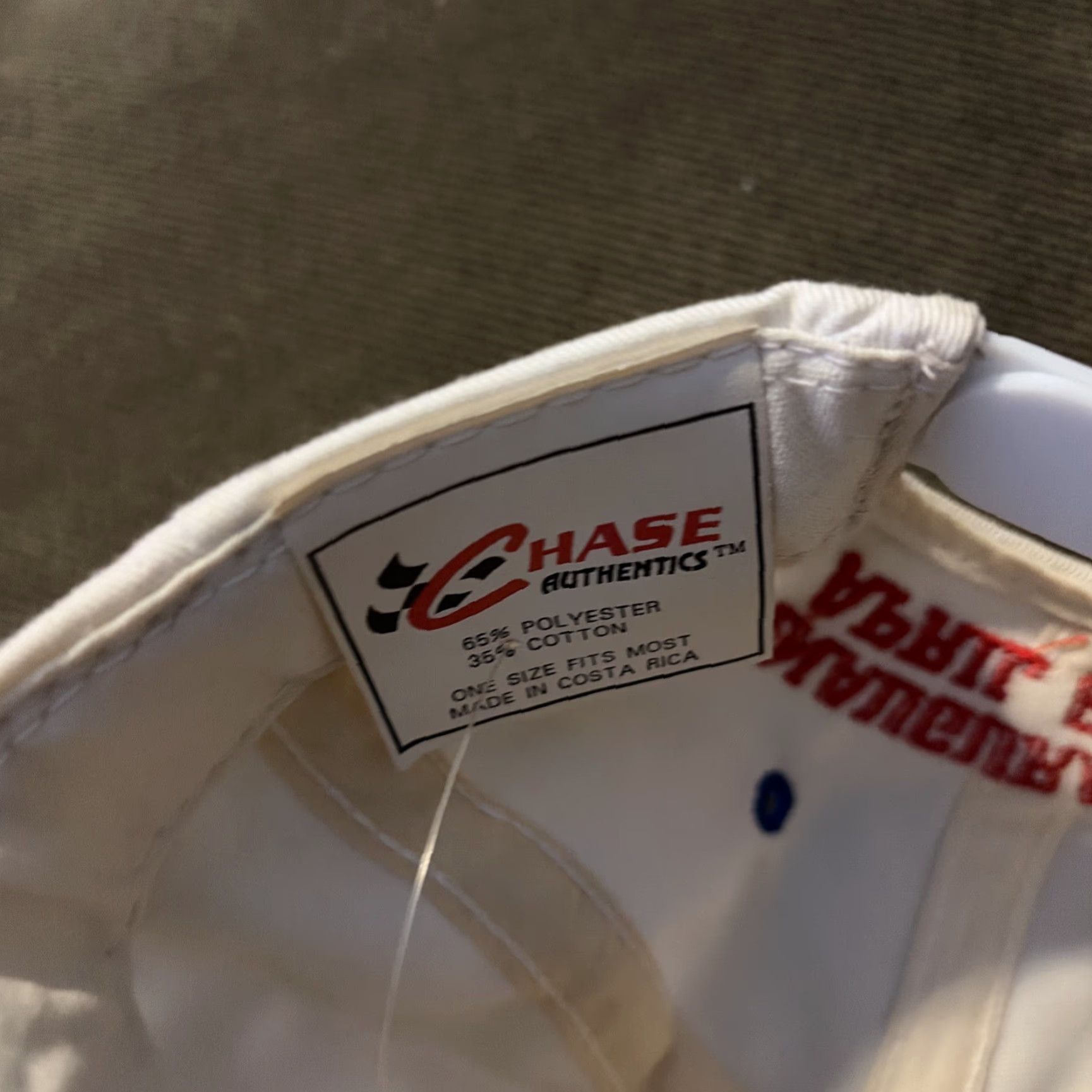 Chase Authentics VINTAGE NASCAR Racing Bobby Labonte Texas Flag Red White Blue SnapBack Hat Size ONE SIZE - 6 Thumbnail