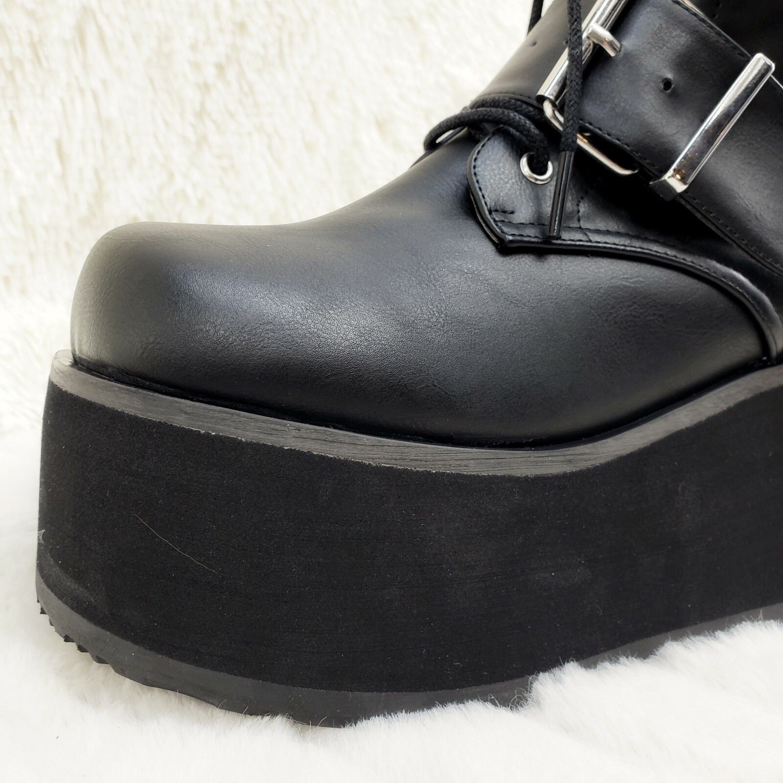 Demonia Cult DEMONIA Trashville 518 Multi Strap Goth Punk Rock 3.25" Plat Size US 8 / EU 41 - 8 Thumbnail
