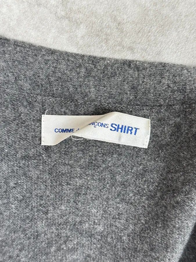 Comme des Garcons Comme des Garçons SHIRT Grey Patchwork Yellow Wool Cardigan Sweater Size US S / EU 44-46 / 1 - 7 Thumbnail