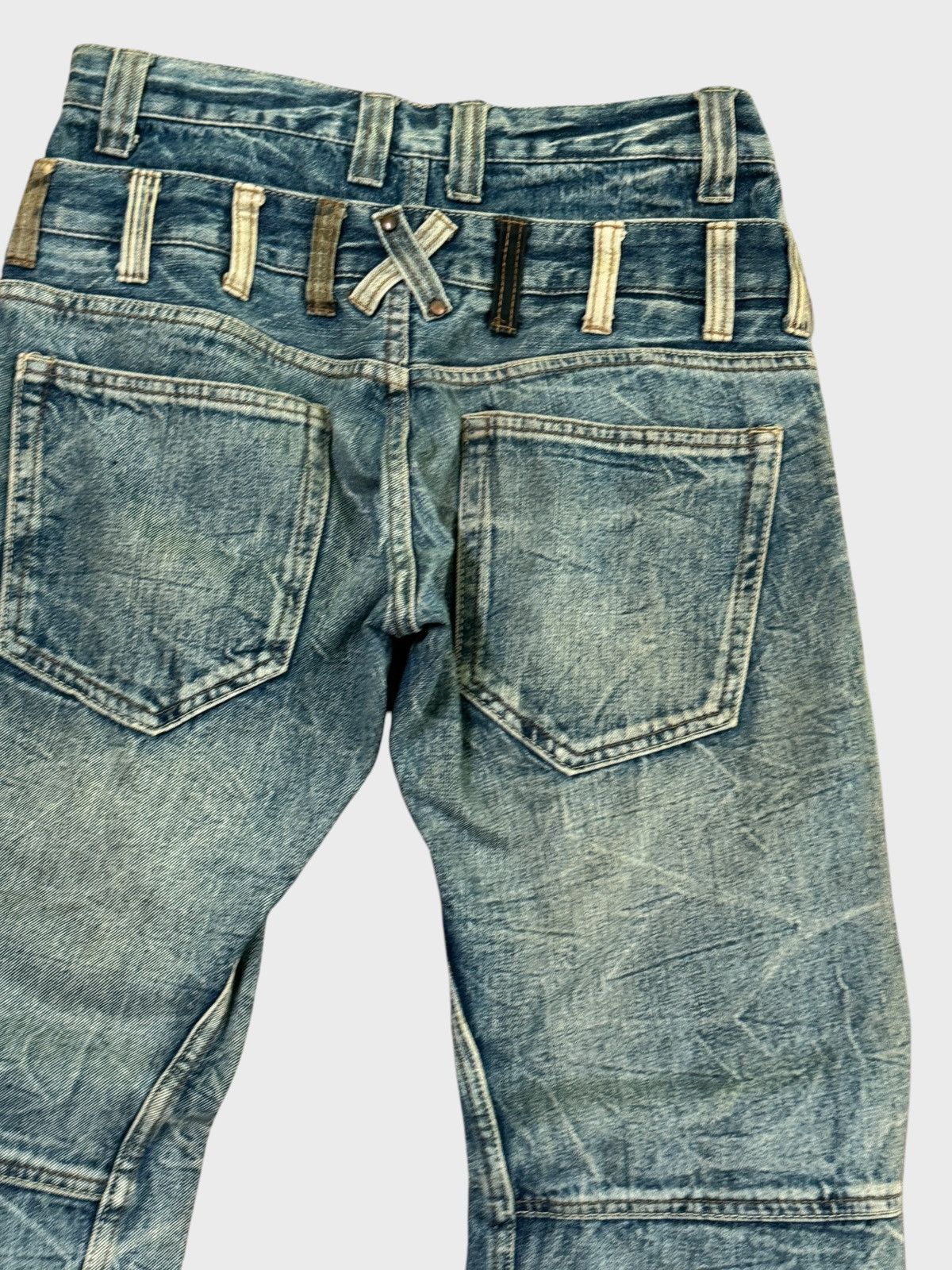 Le Grande Bleu (L.G.B.) JACK SERIKA DOUBLE WAIST ACID MUD WASH DENIM Size US 28 / EU 44 - 10 Thumbnail